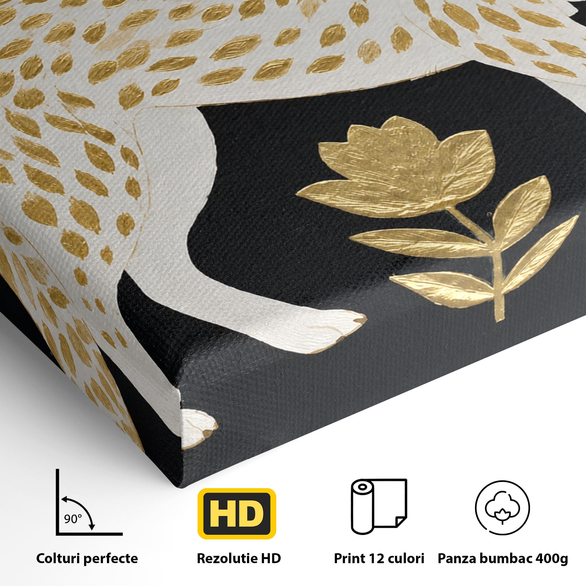 Tablou Canvas Premium LuxCanva® M1579, Spirit Sălbatic, Lup, Animale, Natura, Elegant, Living, Dormitor, Culori Vibrante