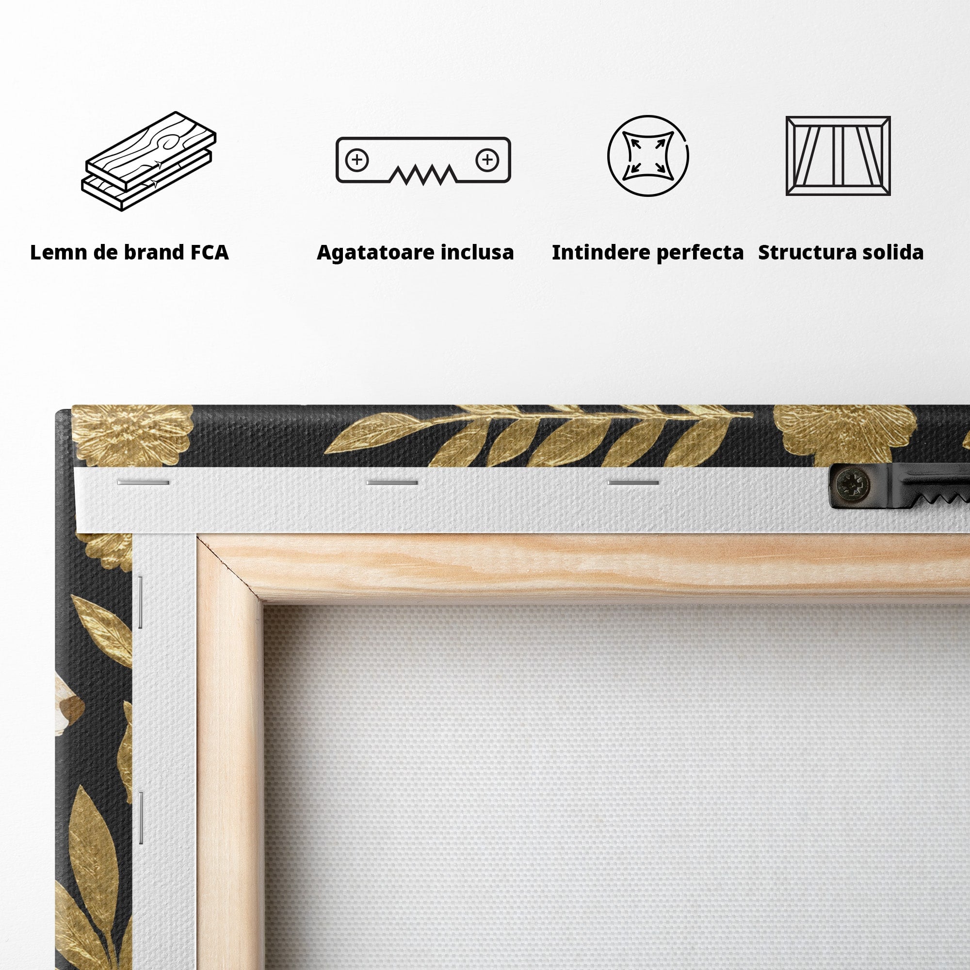 Tablou Canvas Premium LuxCanva® M1579, Spirit Sălbatic, Lup, Animale, Natura, Elegant, Living, Dormitor, Culori Vibrante