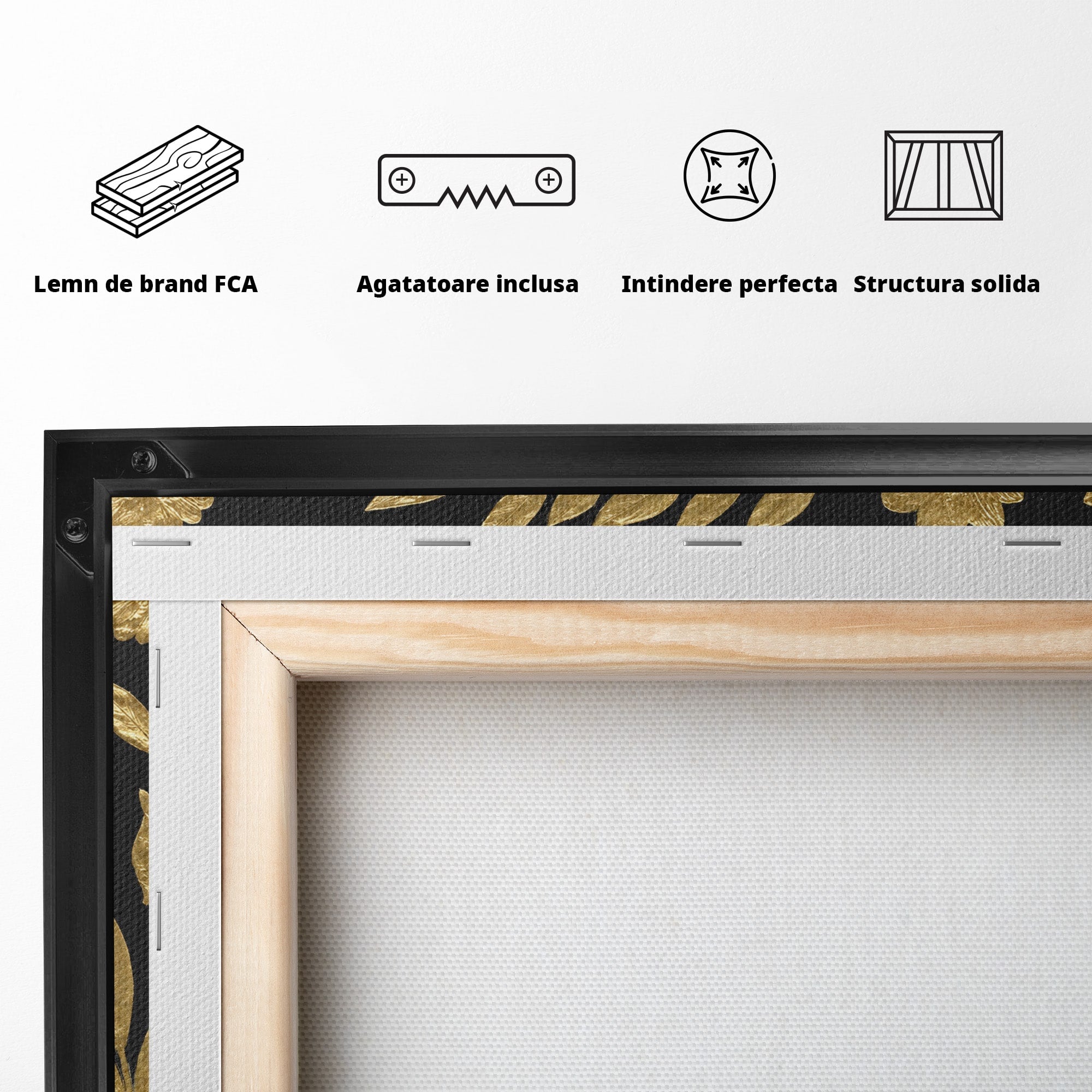 Tablou Canvas Premium LuxCanva® M1579, Spirit Sălbatic, Lup, Animale, Natura, Elegant, Living, Dormitor, Culori Vibrante