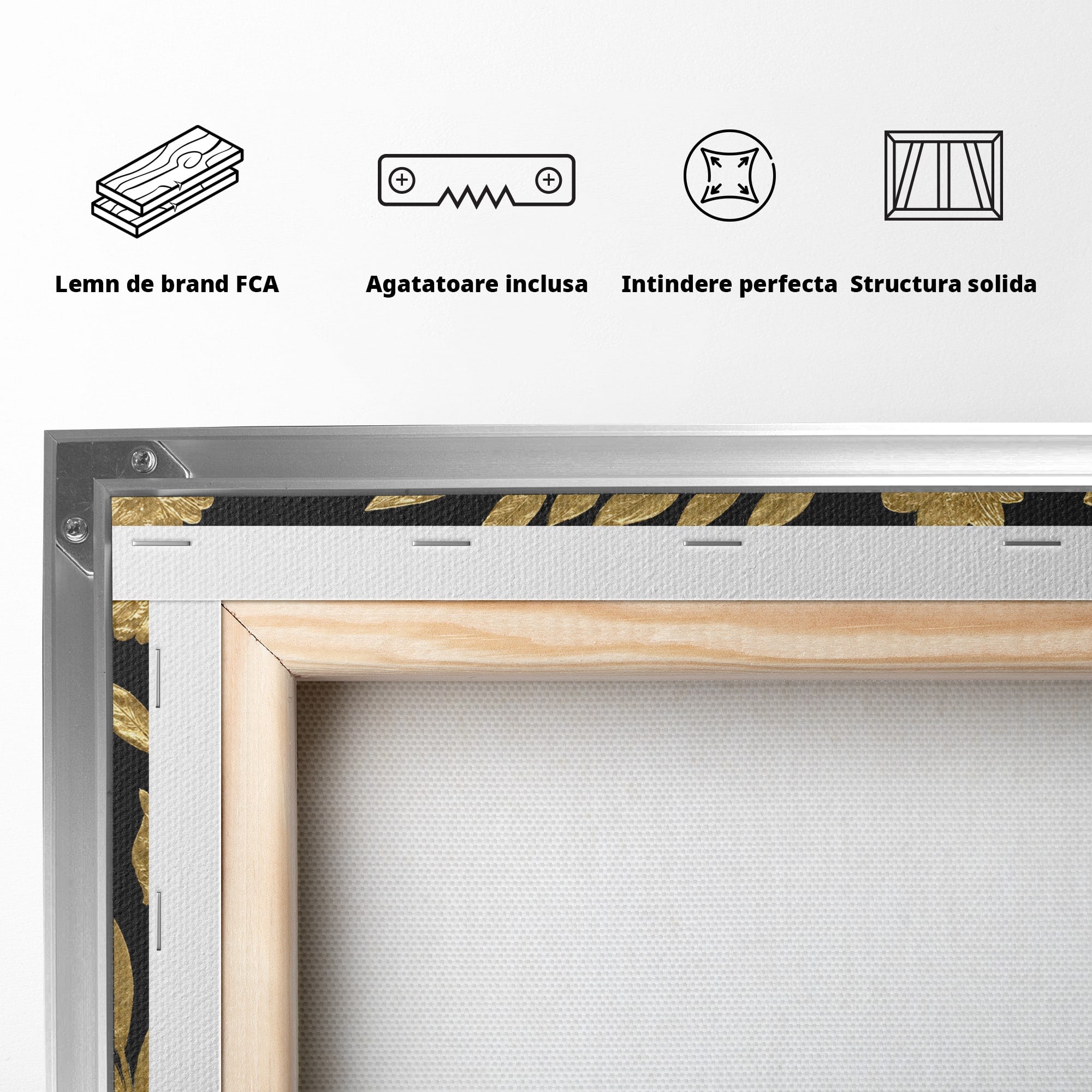 Tablou Canvas Premium LuxCanva® M1579, Spirit Sălbatic, Lup, Animale, Natura, Elegant, Living, Dormitor, Culori Vibrante