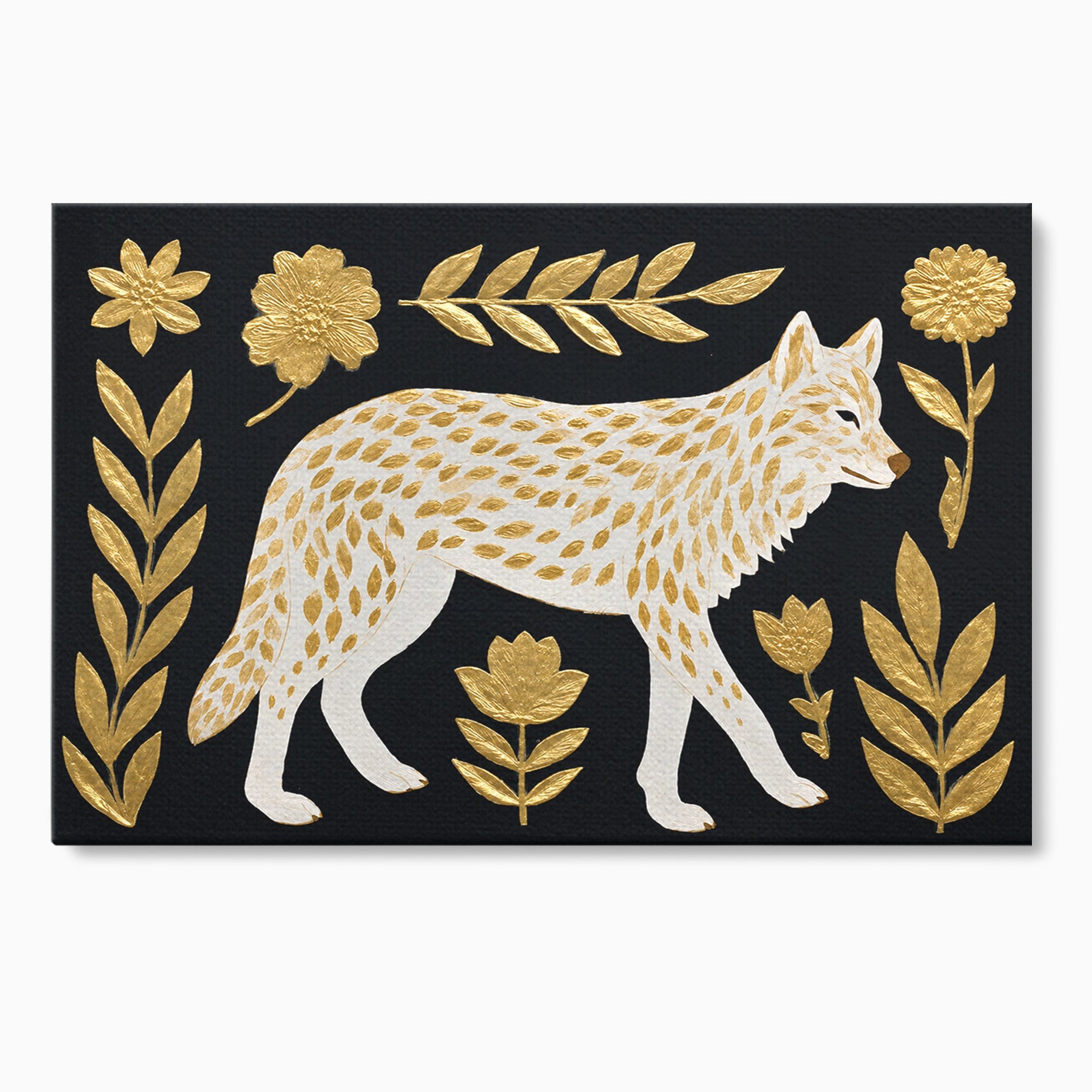 Tablou Canvas Premium LuxCanva® M1579, Spirit Sălbatic, Lup, Animale, Natura, Elegant, Living, Dormitor, Culori Vibrante