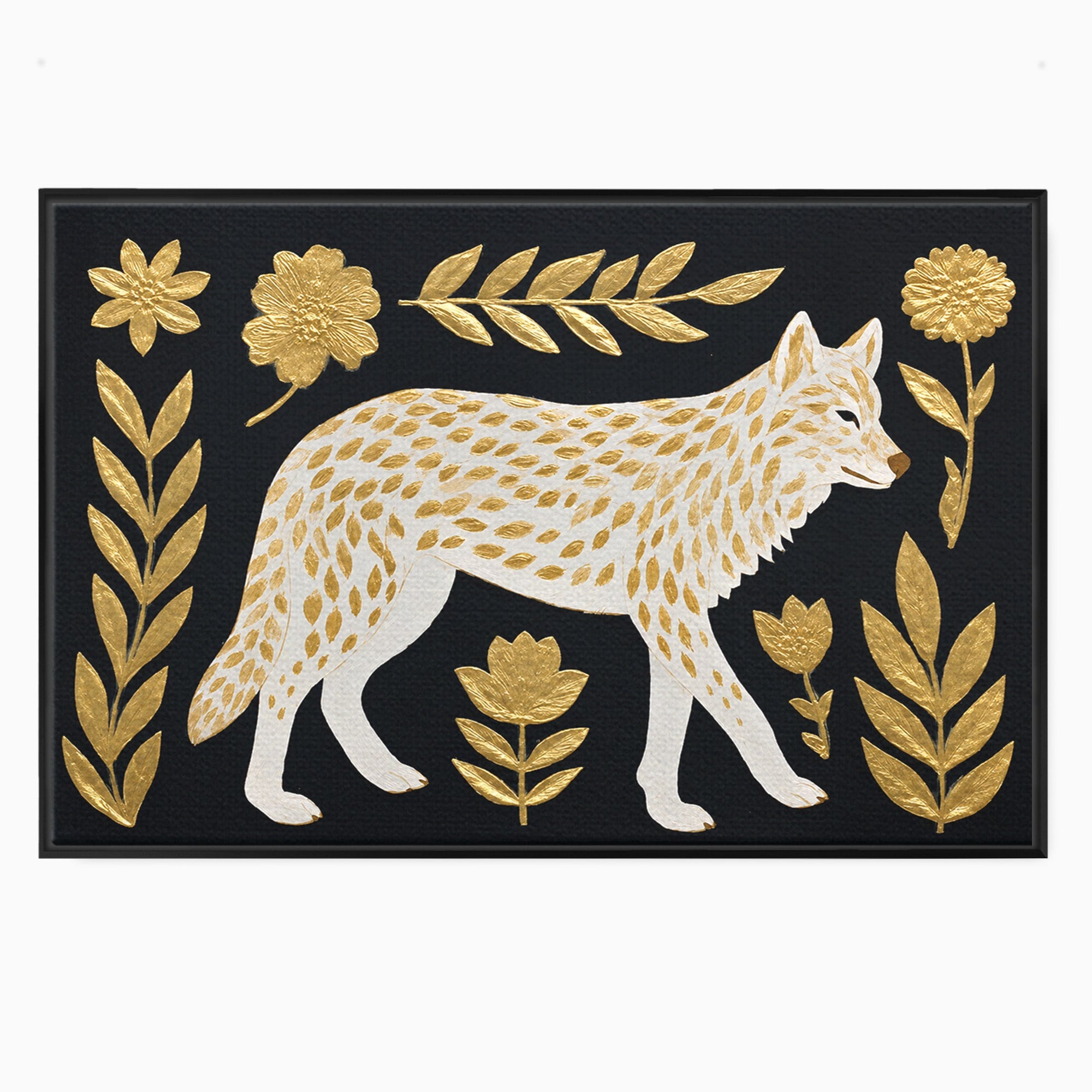 Tablou Canvas Premium LuxCanva® M1579, Spirit Sălbatic, Lup, Animale, Natura, Elegant, Living, Dormitor, Culori Vibrante
