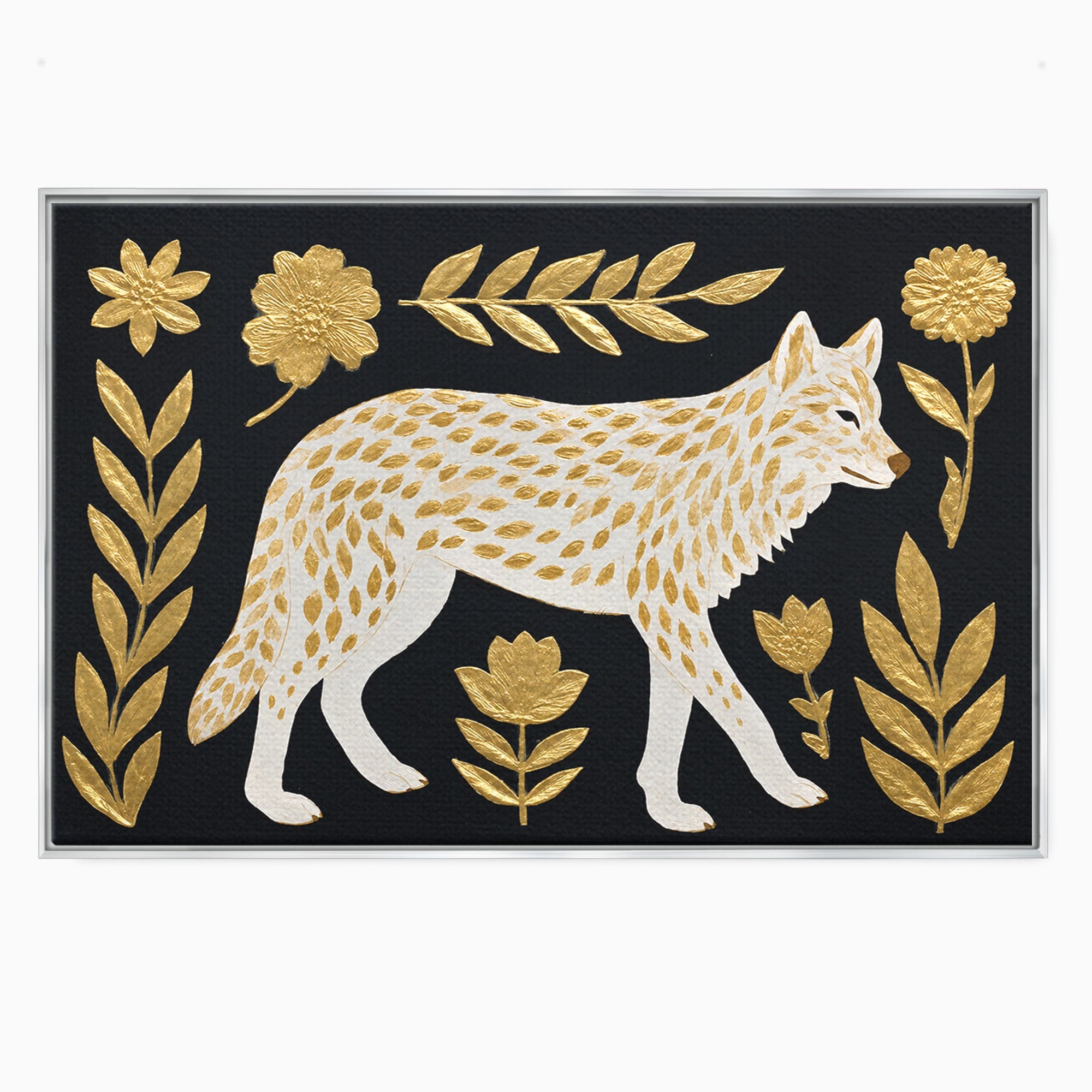 Tablou Canvas Premium LuxCanva® M1579, Spirit Sălbatic, Lup, Animale, Natura, Elegant, Living, Dormitor, Culori Vibrante