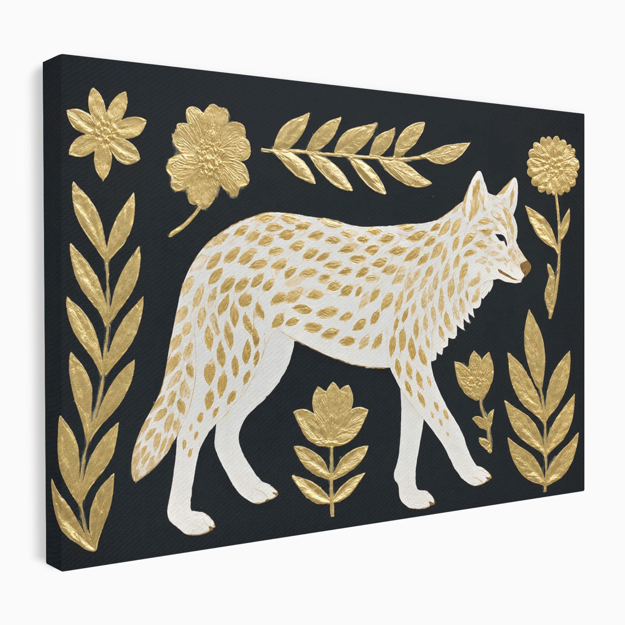 Tablou Canvas Premium LuxCanva® M1579, Spirit Sălbatic, Lup, Animale, Natura, Elegant, Living, Dormitor, Culori Vibrante