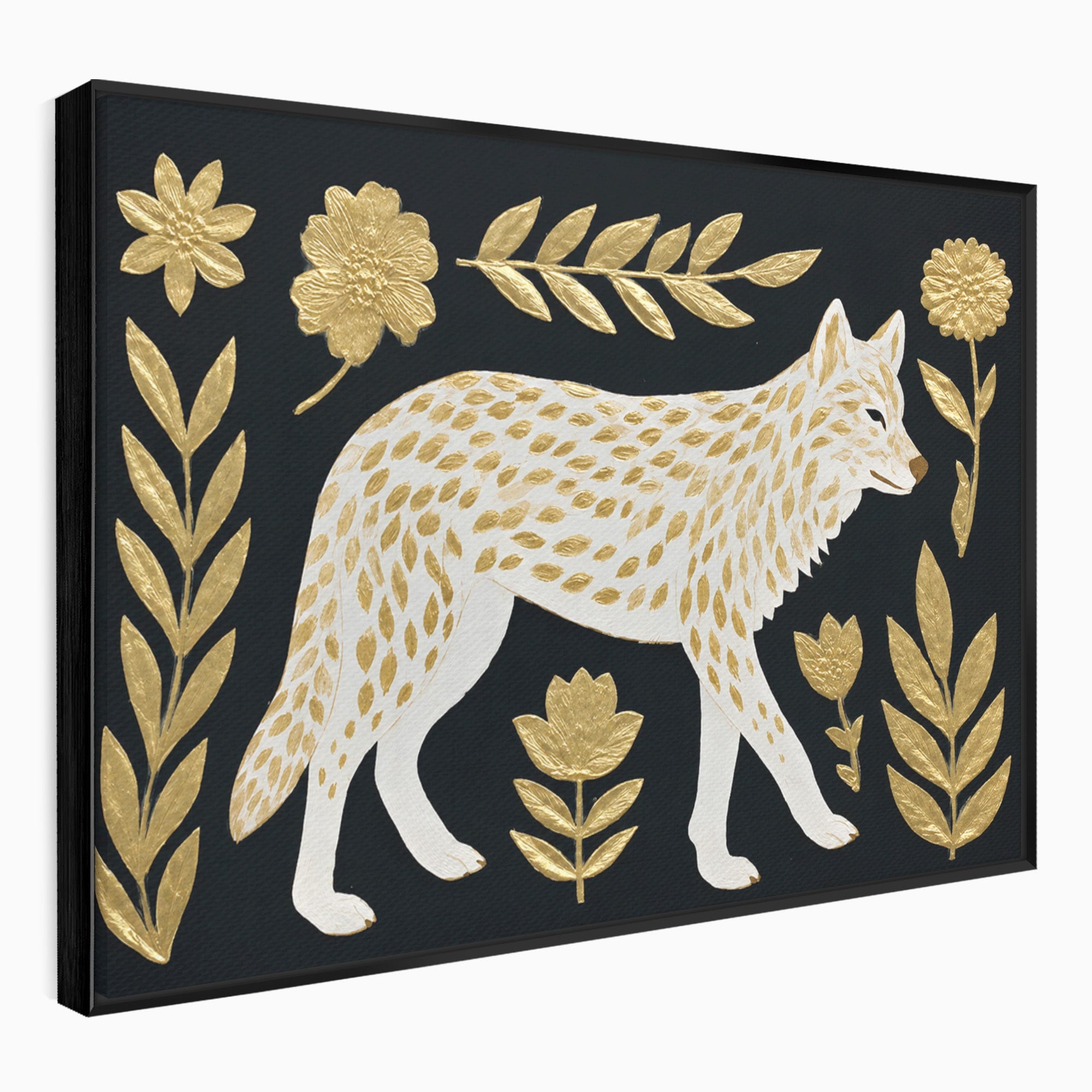 Tablou Canvas Premium LuxCanva® M1579, Spirit Sălbatic, Lup, Animale, Natura, Elegant, Living, Dormitor, Culori Vibrante