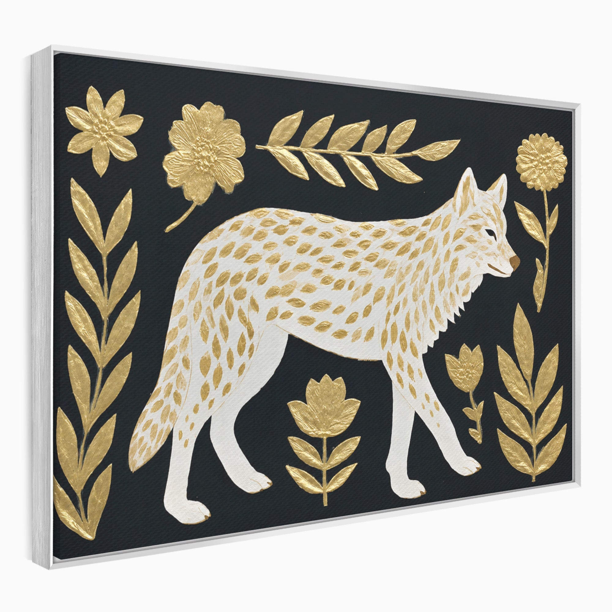 Tablou Canvas Premium LuxCanva® M1579, Spirit Sălbatic, Lup, Animale, Natura, Elegant, Living, Dormitor, Culori Vibrante