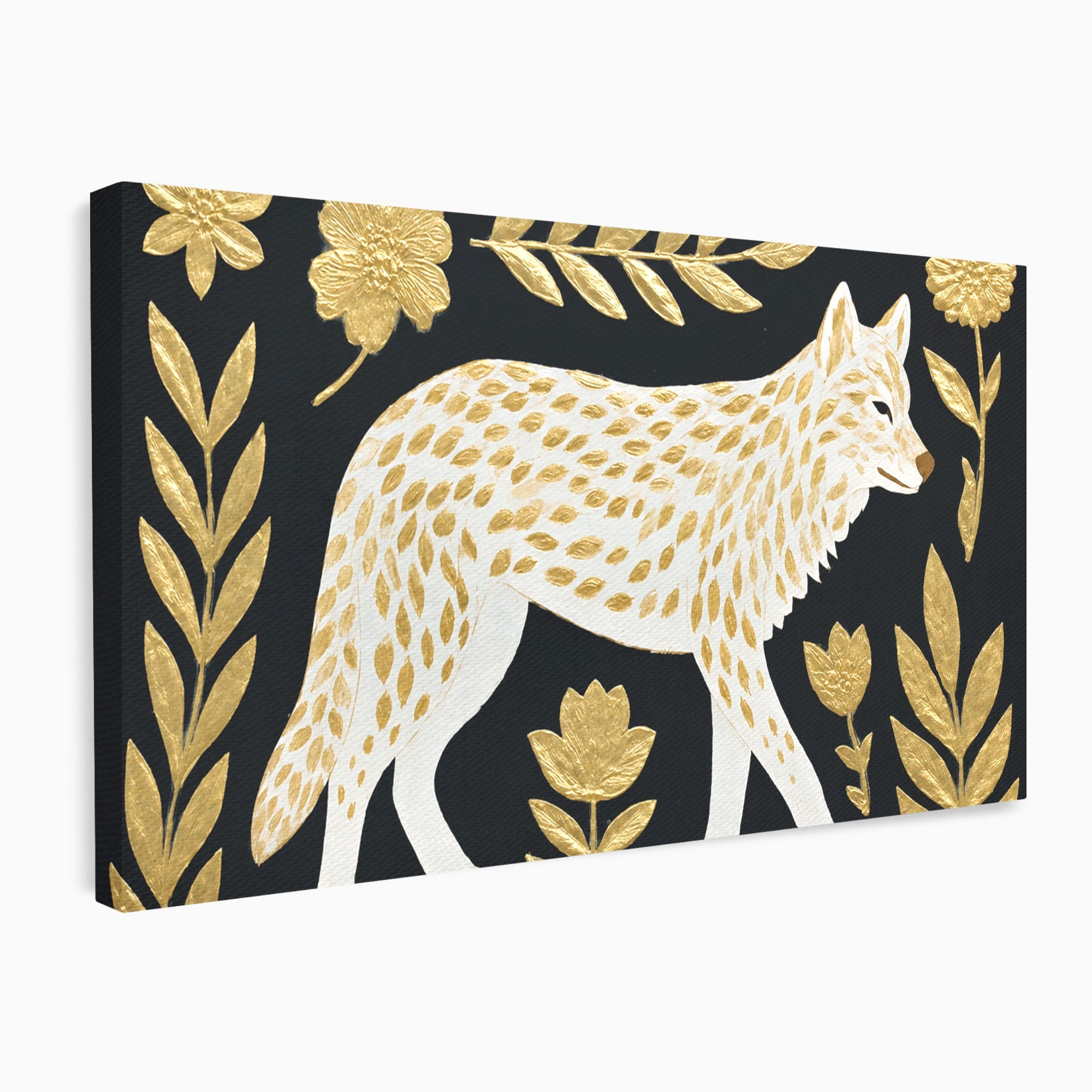 Tablou Canvas Premium LuxCanva® M1579, Spirit Sălbatic, Lup, Animale, Natura, Elegant, Living, Dormitor, Culori Vibrante