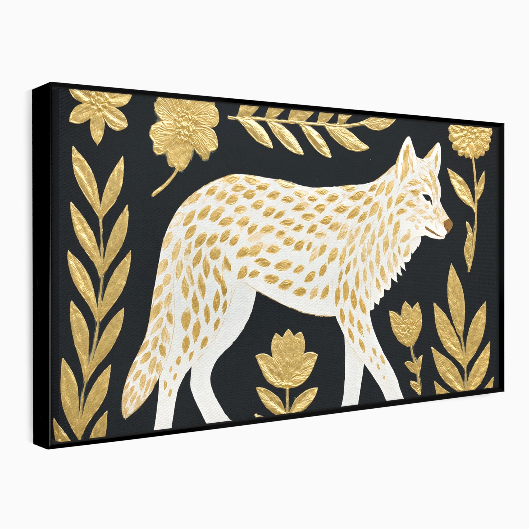Tablou Canvas Premium LuxCanva® M1579, Spirit Sălbatic, Lup, Animale, Natura, Elegant, Living, Dormitor, Culori Vibrante