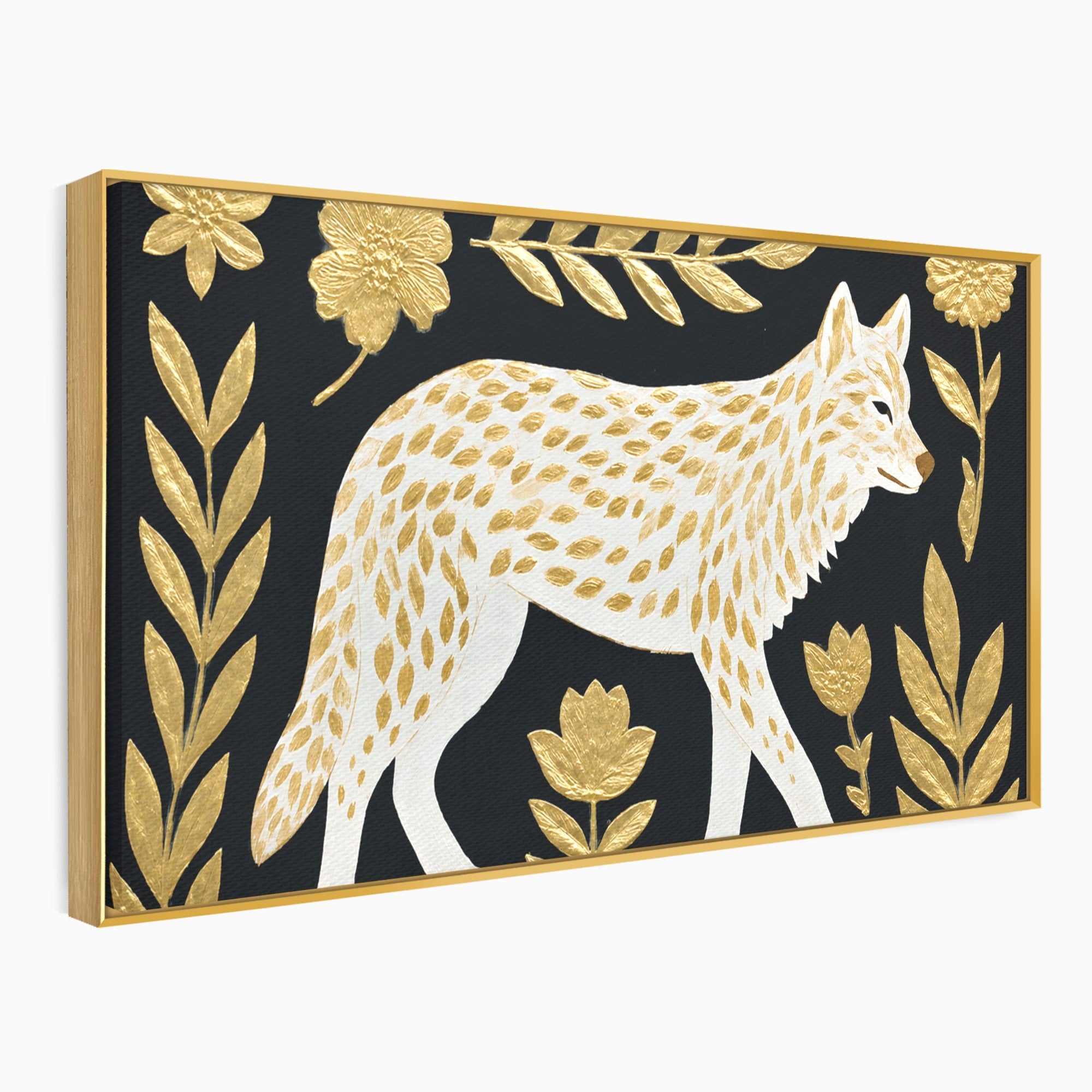 Tablou Canvas Premium LuxCanva® M1579, Spirit Sălbatic, Lup, Animale, Natura, Elegant, Living, Dormitor, Culori Vibrante