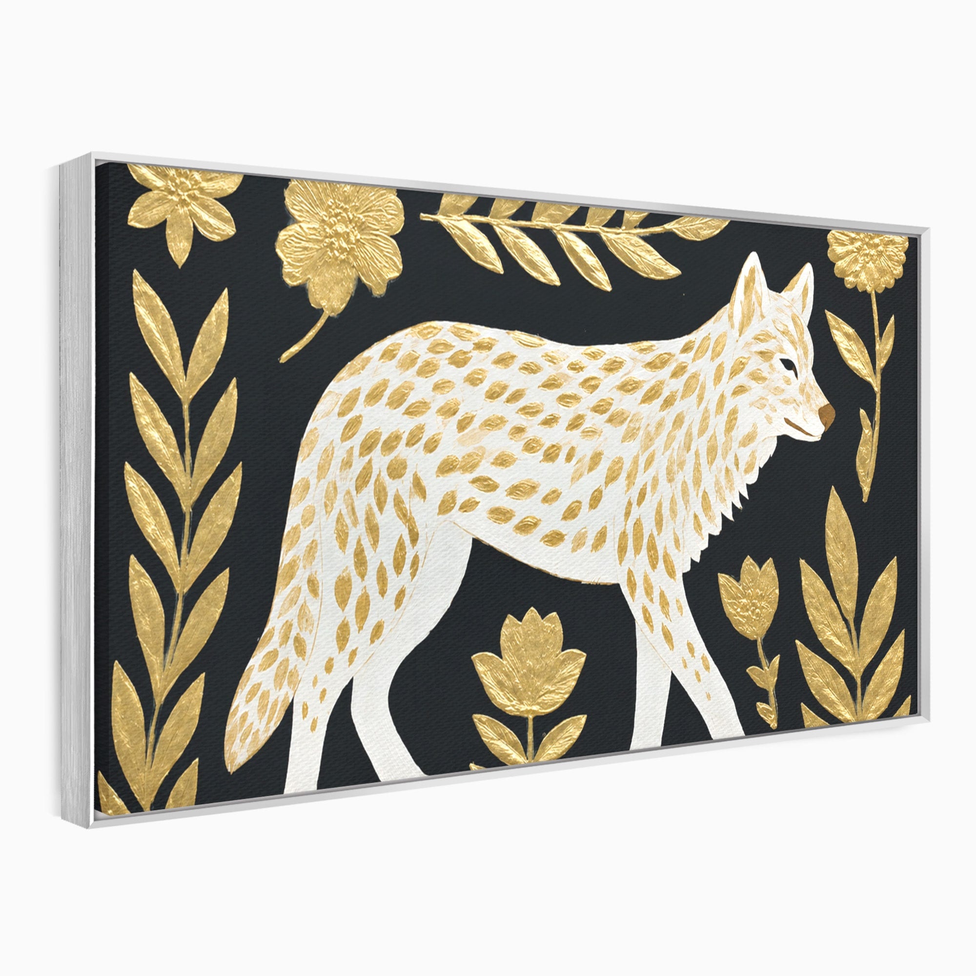 Tablou Canvas Premium LuxCanva® M1579, Spirit Sălbatic, Lup, Animale, Natura, Elegant, Living, Dormitor, Culori Vibrante