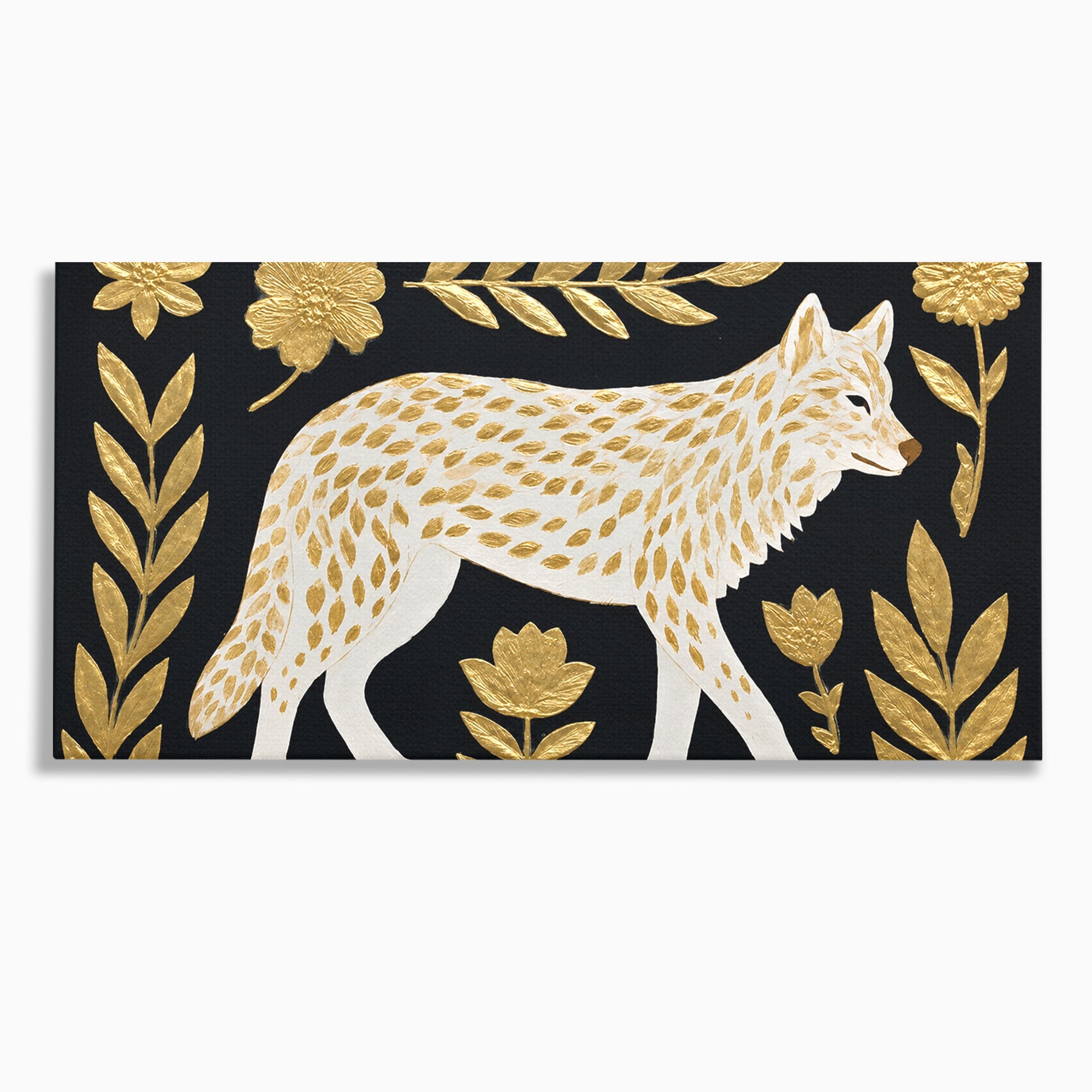 Tablou Canvas Premium LuxCanva® M1579, Spirit Sălbatic, Lup, Animale, Natura, Elegant, Living, Dormitor, Culori Vibrante