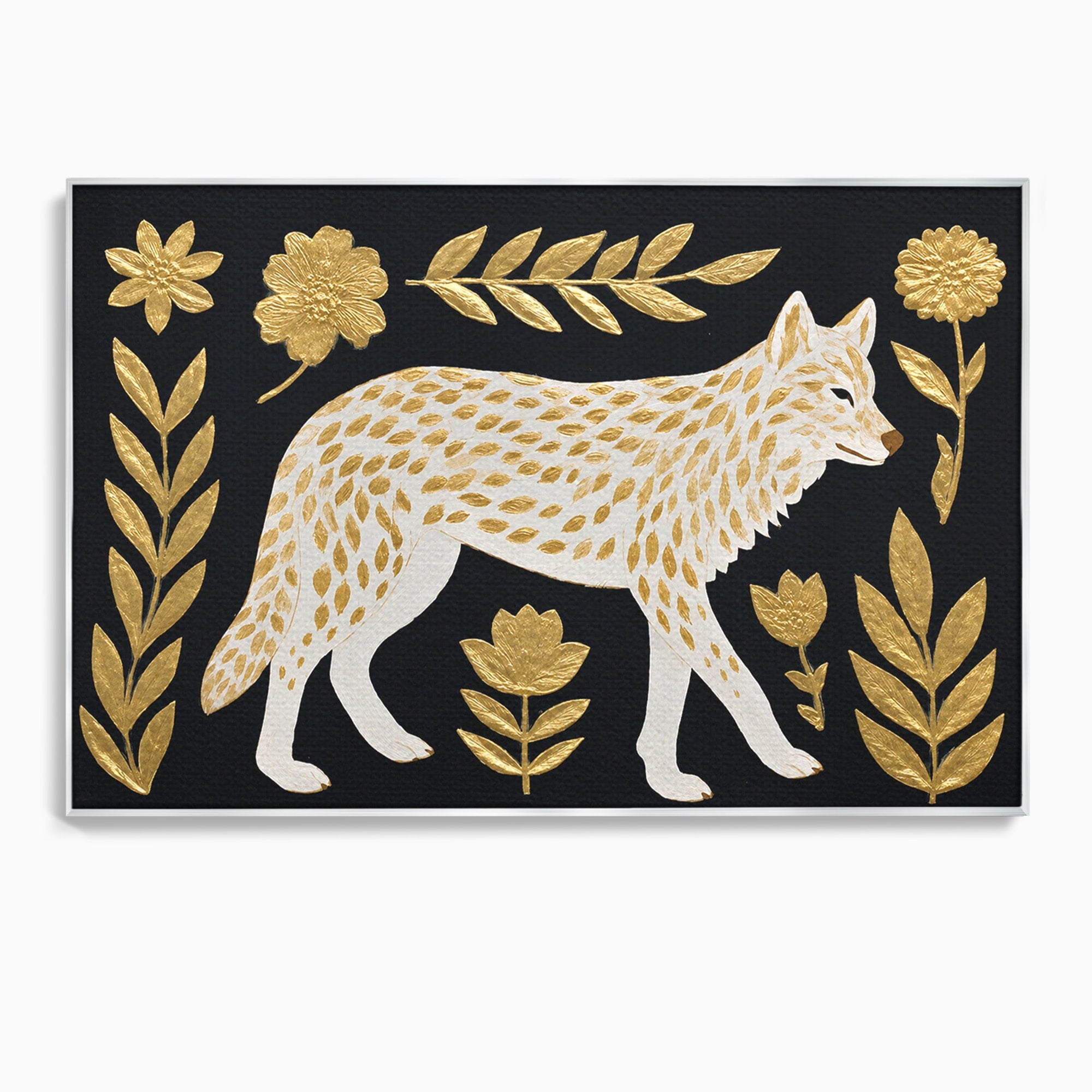 Tablou Canvas Premium LuxCanva® M1579, Spirit Sălbatic, Lup, Animale, Natura, Elegant, Living, Dormitor, Culori Vibrante