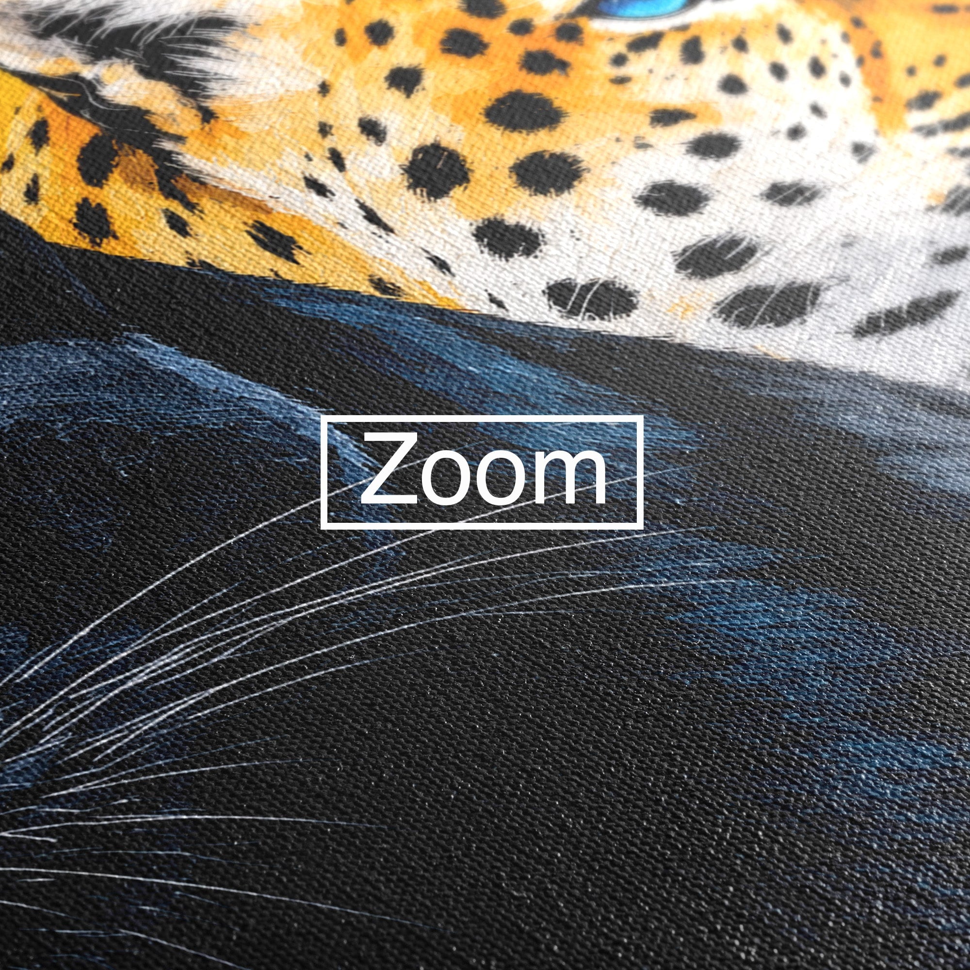 Tablou Canvas Premium LuxCanva® M1582, Pantera Si Leopardul, Pantera, Leopard, Animale, Sălbatic, Living, Culori Vibrante