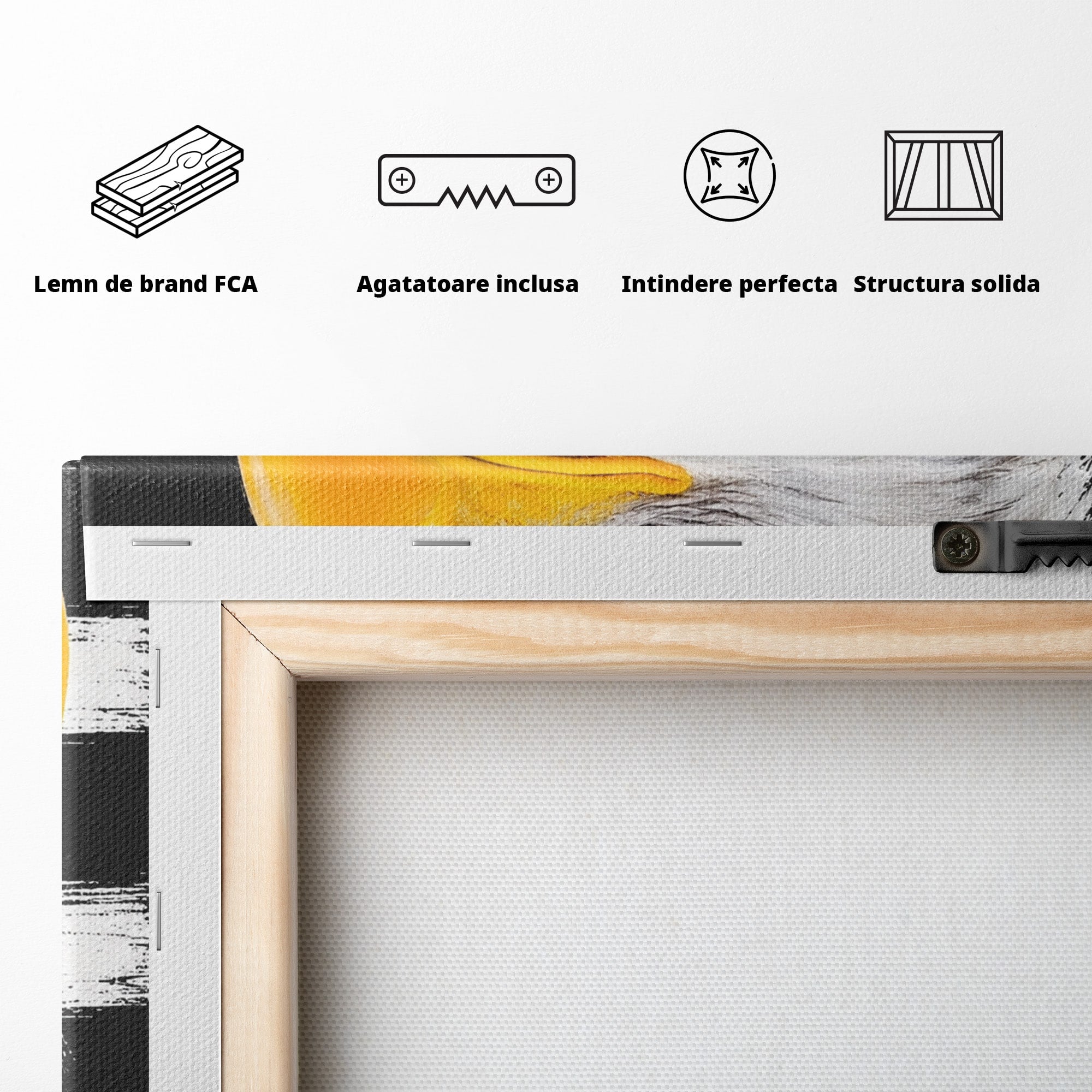 Tablou Canvas Premium LuxCanva® M1584, Spirit Liber, Vultur, Portret, Animale, Wildlife, Birou, Culori Vibrante