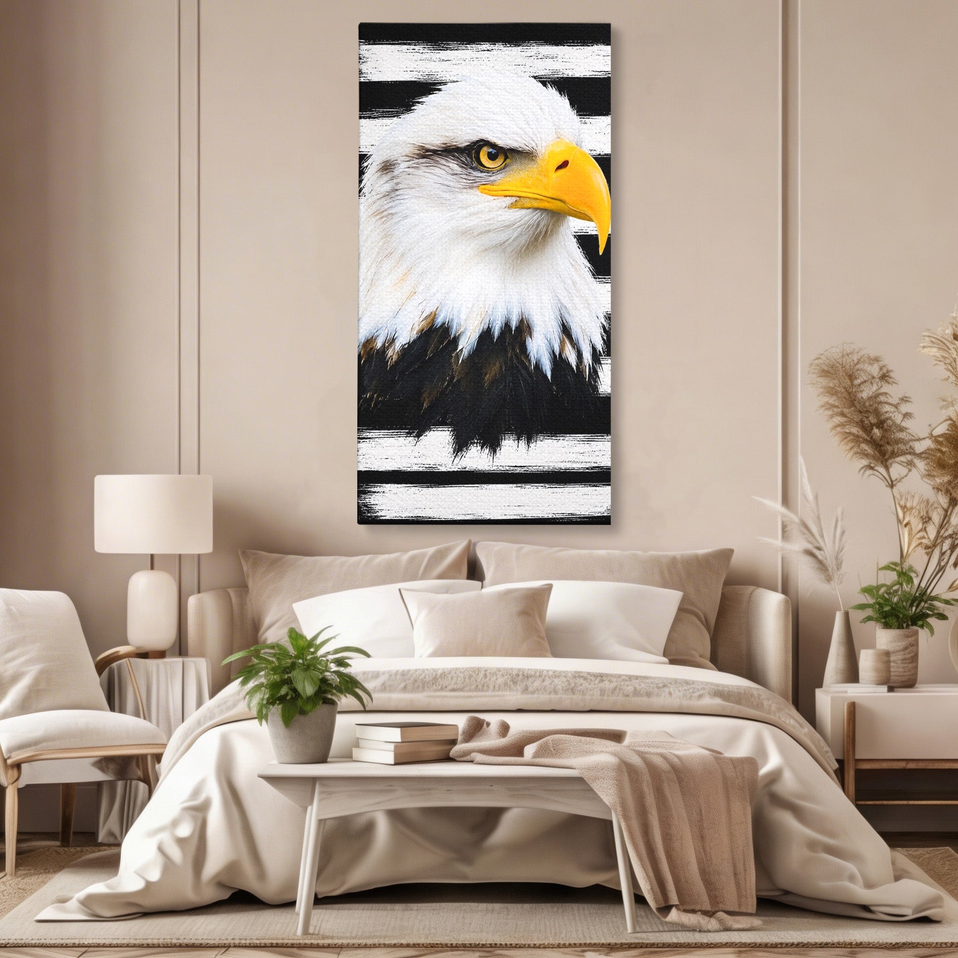 Tablou Canvas Premium LuxCanva® M1584, Spirit Liber, Vultur, Portret, Animale, Wildlife, Birou, Culori Vibrante