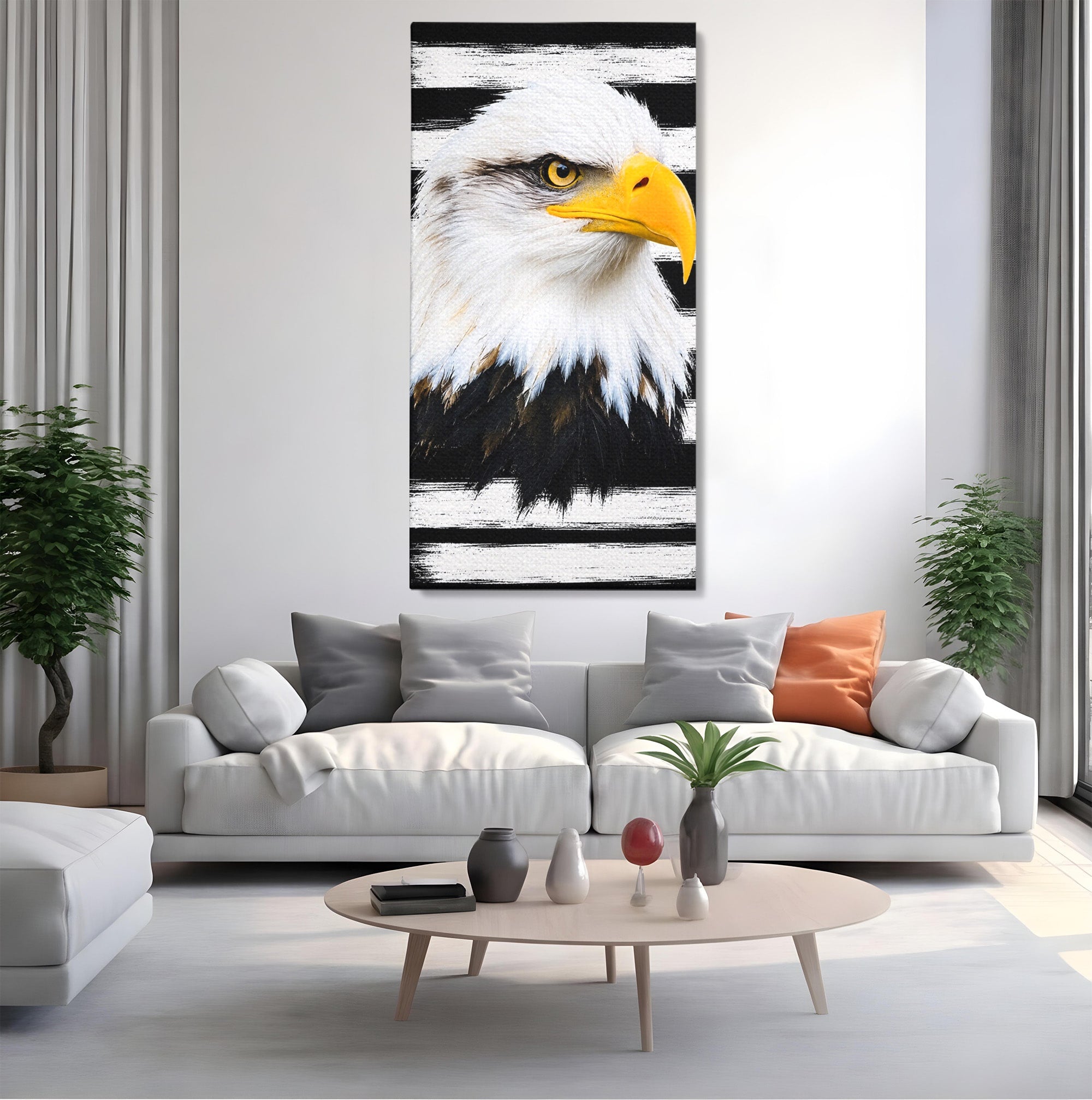 Tablou Canvas Premium LuxCanva® M1584, Spirit Liber, Vultur, Portret, Animale, Wildlife, Birou, Culori Vibrante