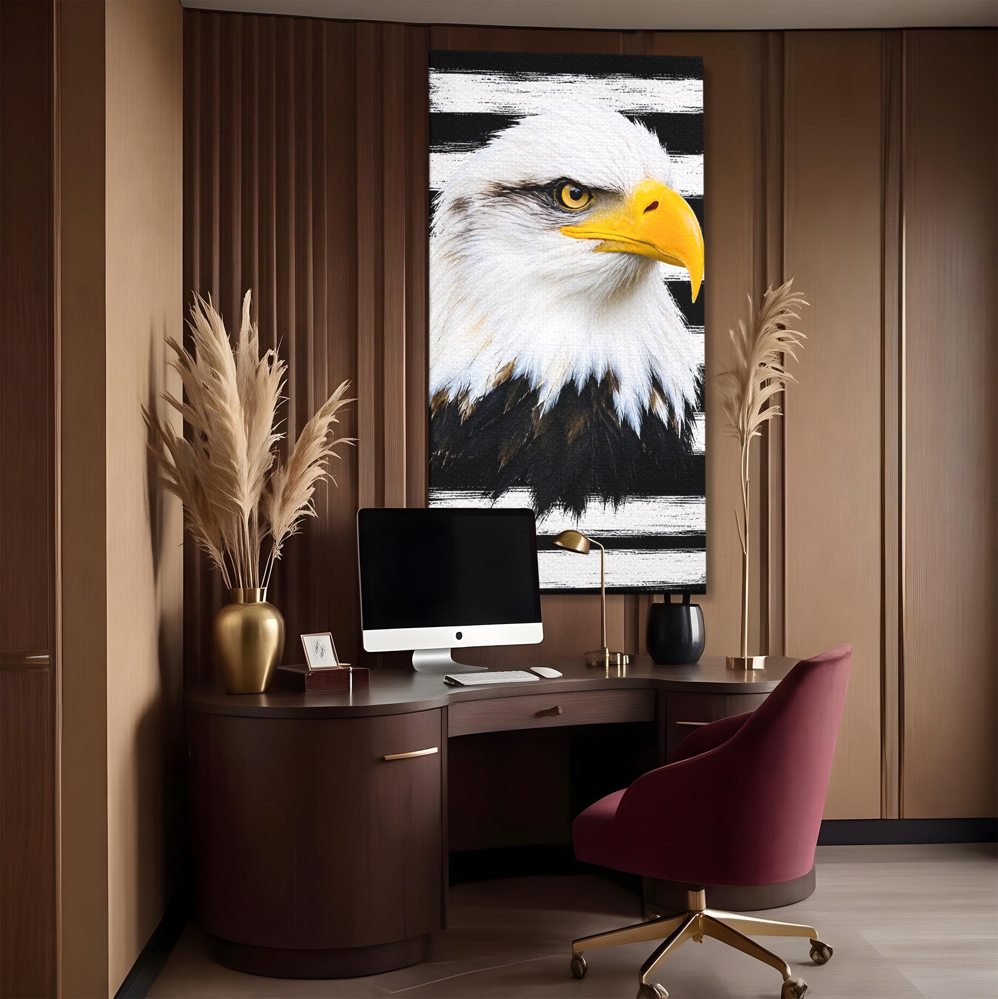 Tablou Canvas Premium LuxCanva® M1584, Spirit Liber, Vultur, Portret, Animale, Wildlife, Birou, Culori Vibrante