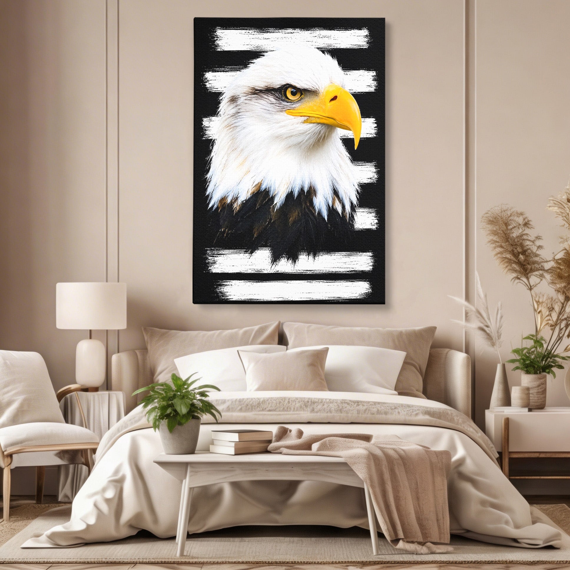 Tablou Canvas Premium LuxCanva® M1584, Spirit Liber, Vultur, Portret, Animale, Wildlife, Birou, Culori Vibrante