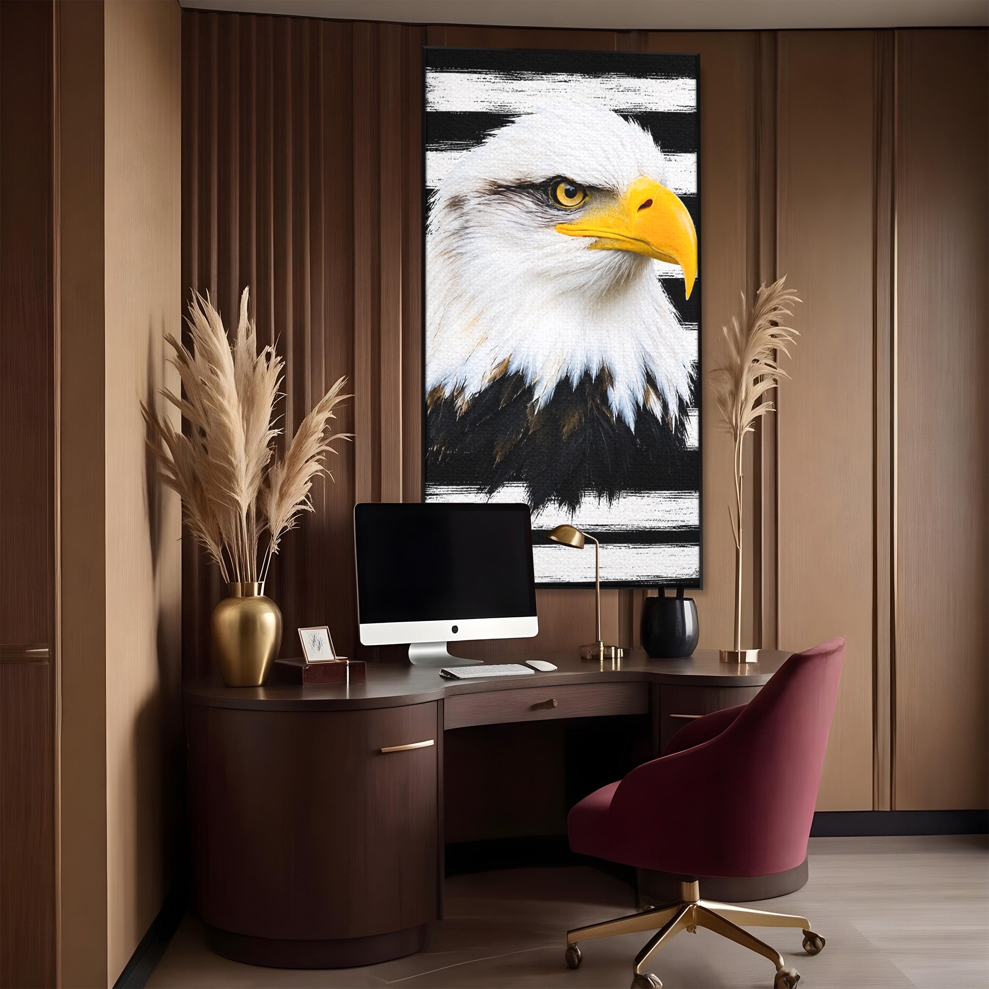 Tablou Canvas Premium LuxCanva® M1584, Spirit Liber, Vultur, Portret, Animale, Wildlife, Birou, Culori Vibrante