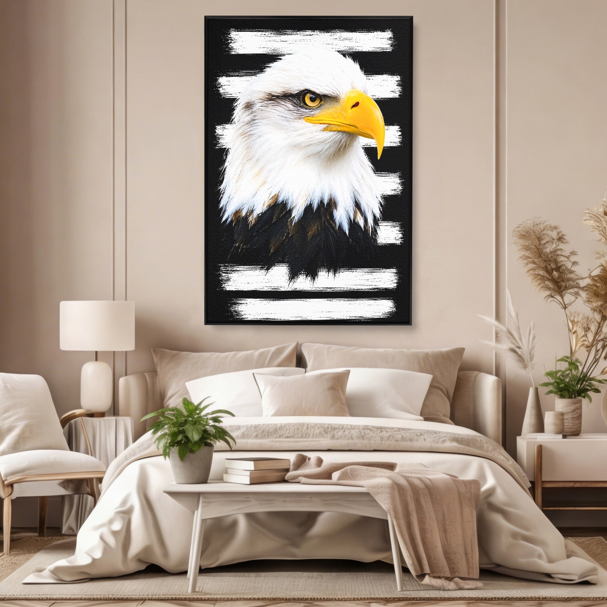 Tablou Canvas Premium LuxCanva® M1584, Spirit Liber, Vultur, Portret, Animale, Wildlife, Birou, Culori Vibrante