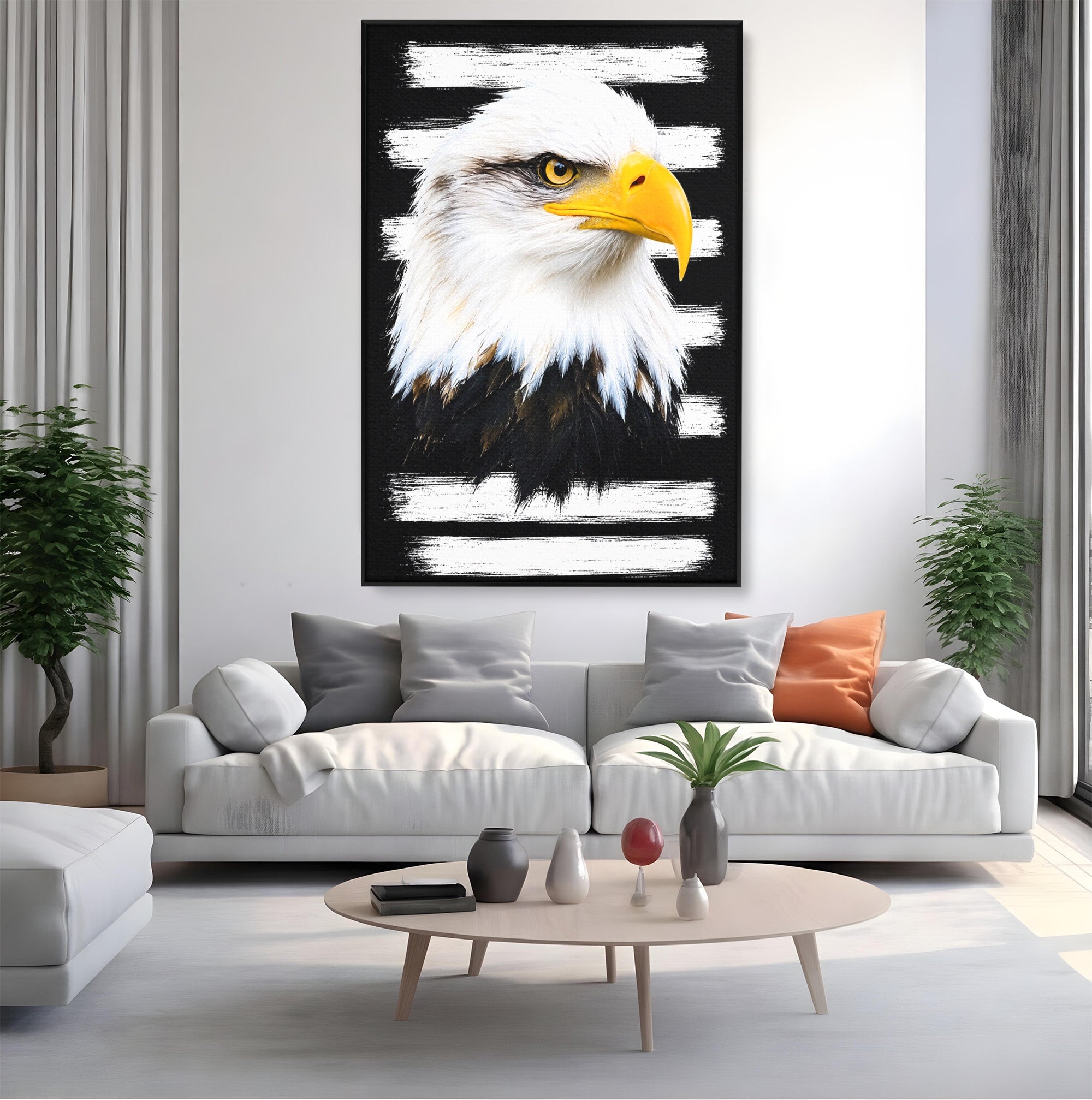 Tablou Canvas Premium LuxCanva® M1584, Spirit Liber, Vultur, Portret, Animale, Wildlife, Birou, Culori Vibrante