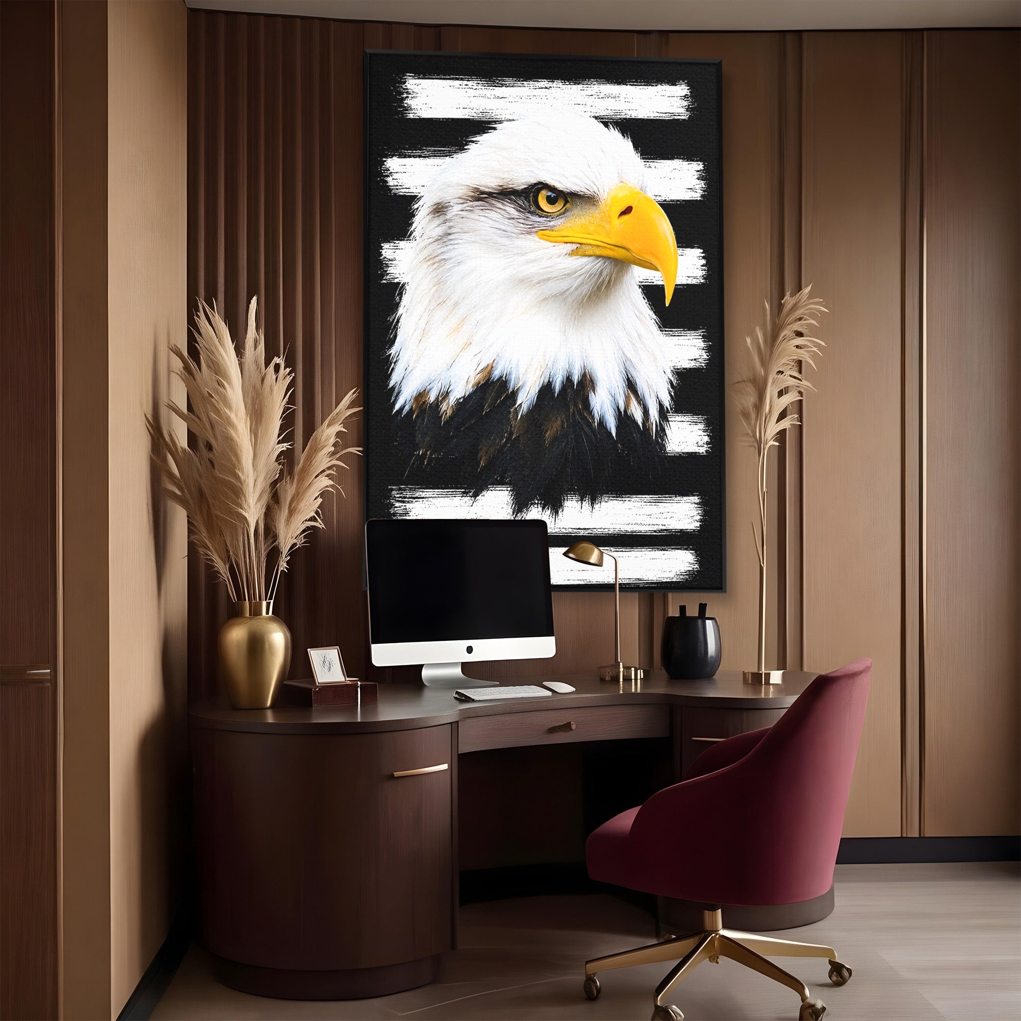 Tablou Canvas Premium LuxCanva® M1584, Spirit Liber, Vultur, Portret, Animale, Wildlife, Birou, Culori Vibrante