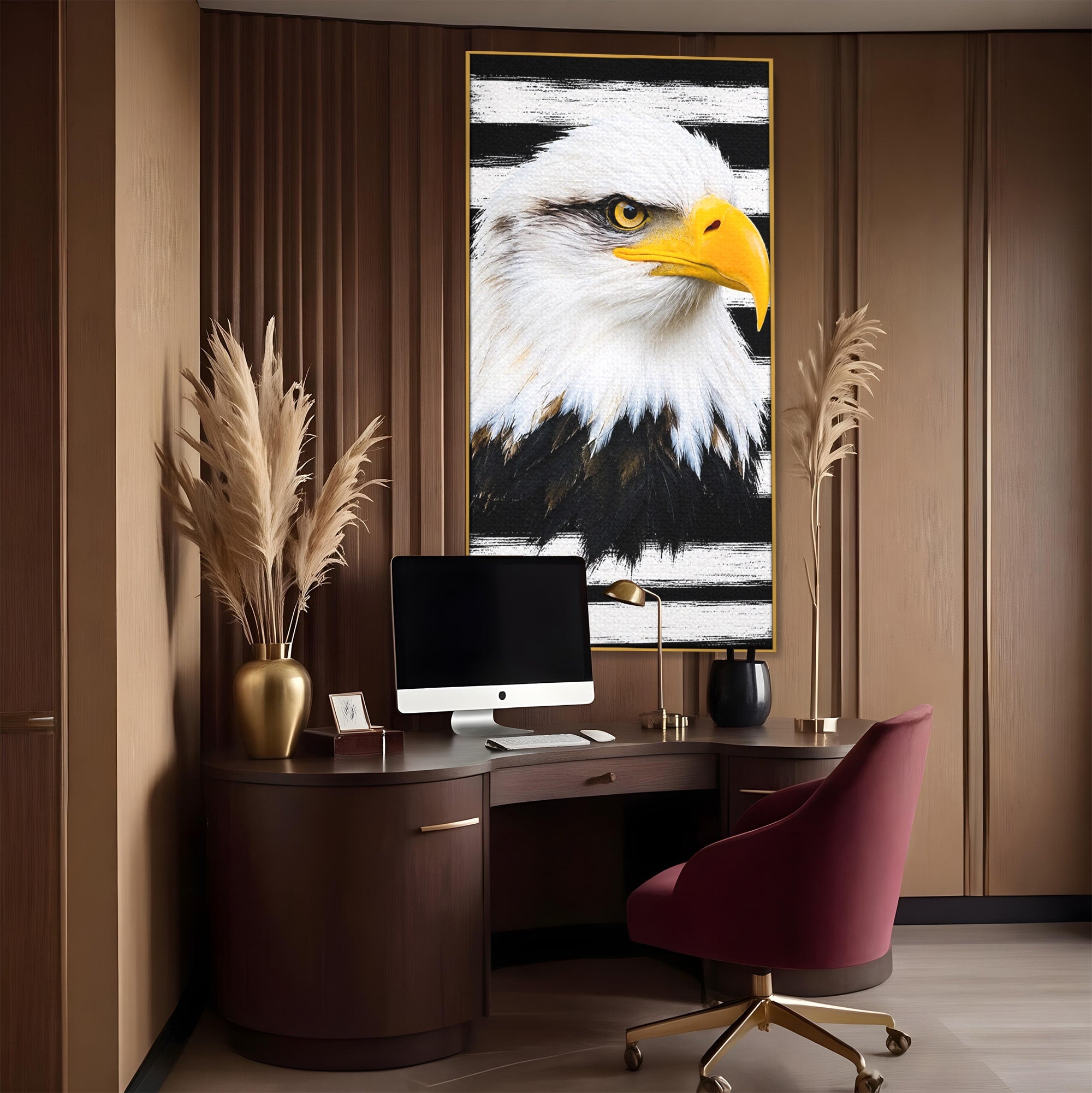 Tablou Canvas Premium LuxCanva® M1584, Spirit Liber, Vultur, Portret, Animale, Wildlife, Birou, Culori Vibrante