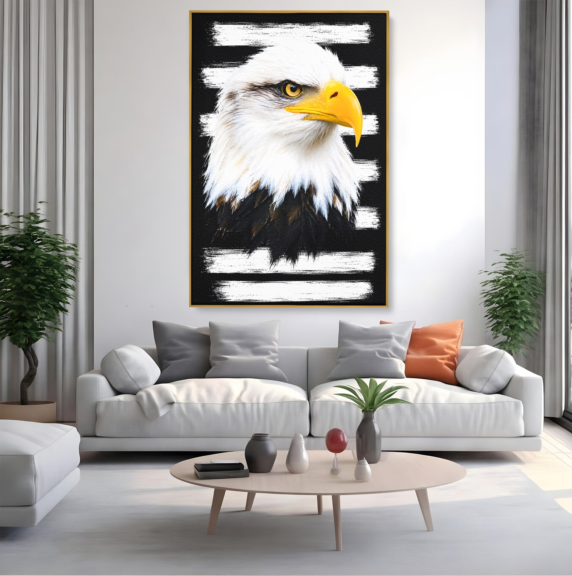 Tablou Canvas Premium LuxCanva® M1584, Spirit Liber, Vultur, Portret, Animale, Wildlife, Birou, Culori Vibrante