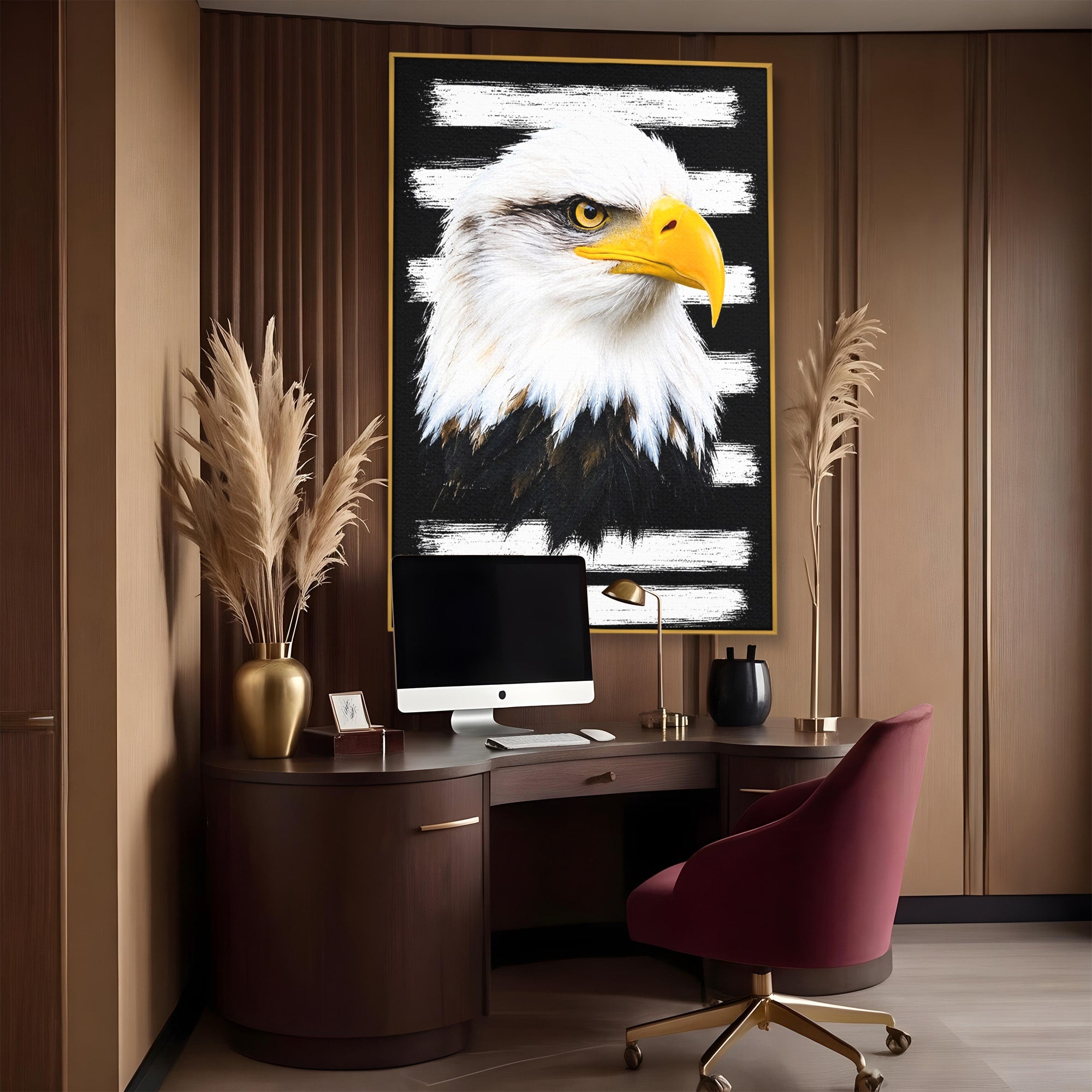 Tablou Canvas Premium LuxCanva® M1584, Spirit Liber, Vultur, Portret, Animale, Wildlife, Birou, Culori Vibrante