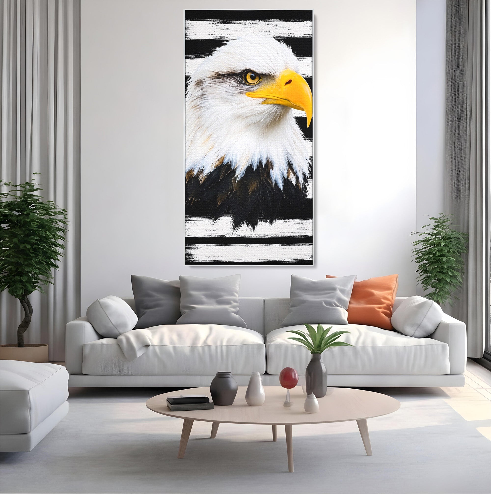 Tablou Canvas Premium LuxCanva® M1584, Spirit Liber, Vultur, Portret, Animale, Wildlife, Birou, Culori Vibrante