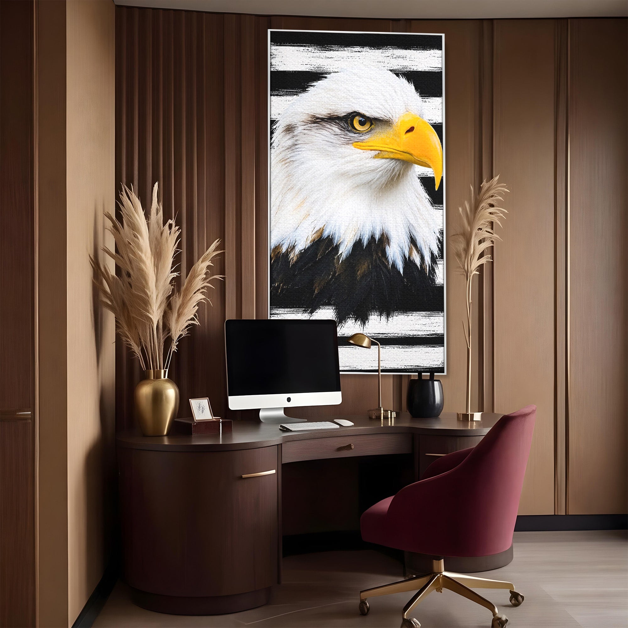 Tablou Canvas Premium LuxCanva® M1584, Spirit Liber, Vultur, Portret, Animale, Wildlife, Birou, Culori Vibrante