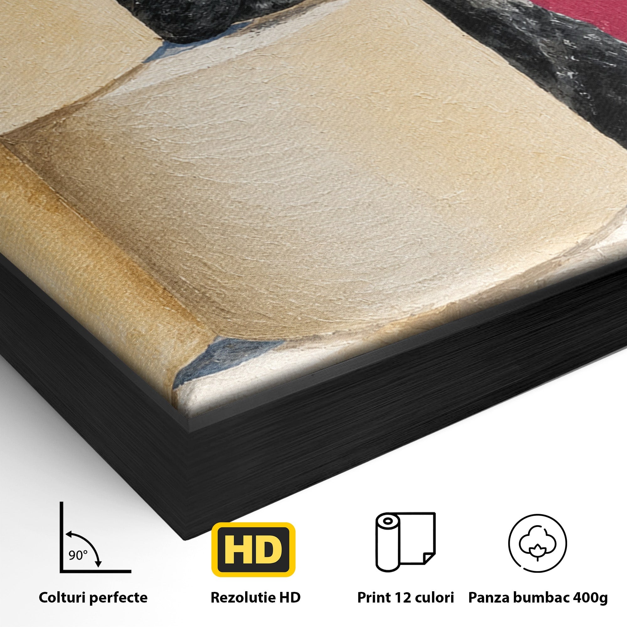 Tablou Canvas Premium LuxCanva® M1585, Bulldog Francez Jucaus, Bulldog, Toaleta, Amuzant, Living, Caine, Arta, Dormitor, Culori Vibrante