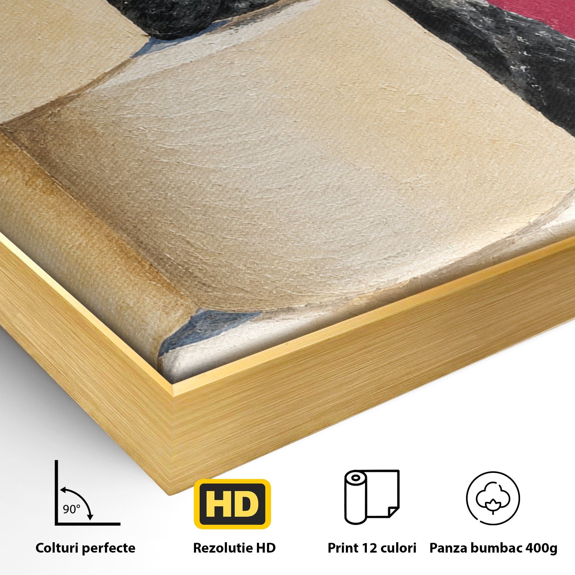 Tablou Canvas Premium LuxCanva® M1585, Bulldog Francez Jucaus, Bulldog, Toaleta, Amuzant, Living, Caine, Arta, Dormitor, Culori Vibrante