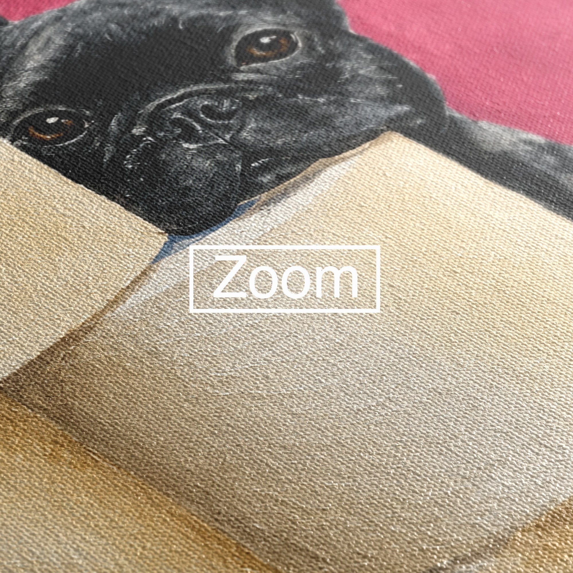 Tablou Canvas Premium LuxCanva® M1585, Bulldog Francez Jucaus, Bulldog, Toaleta, Amuzant, Living, Caine, Arta, Dormitor, Culori Vibrante