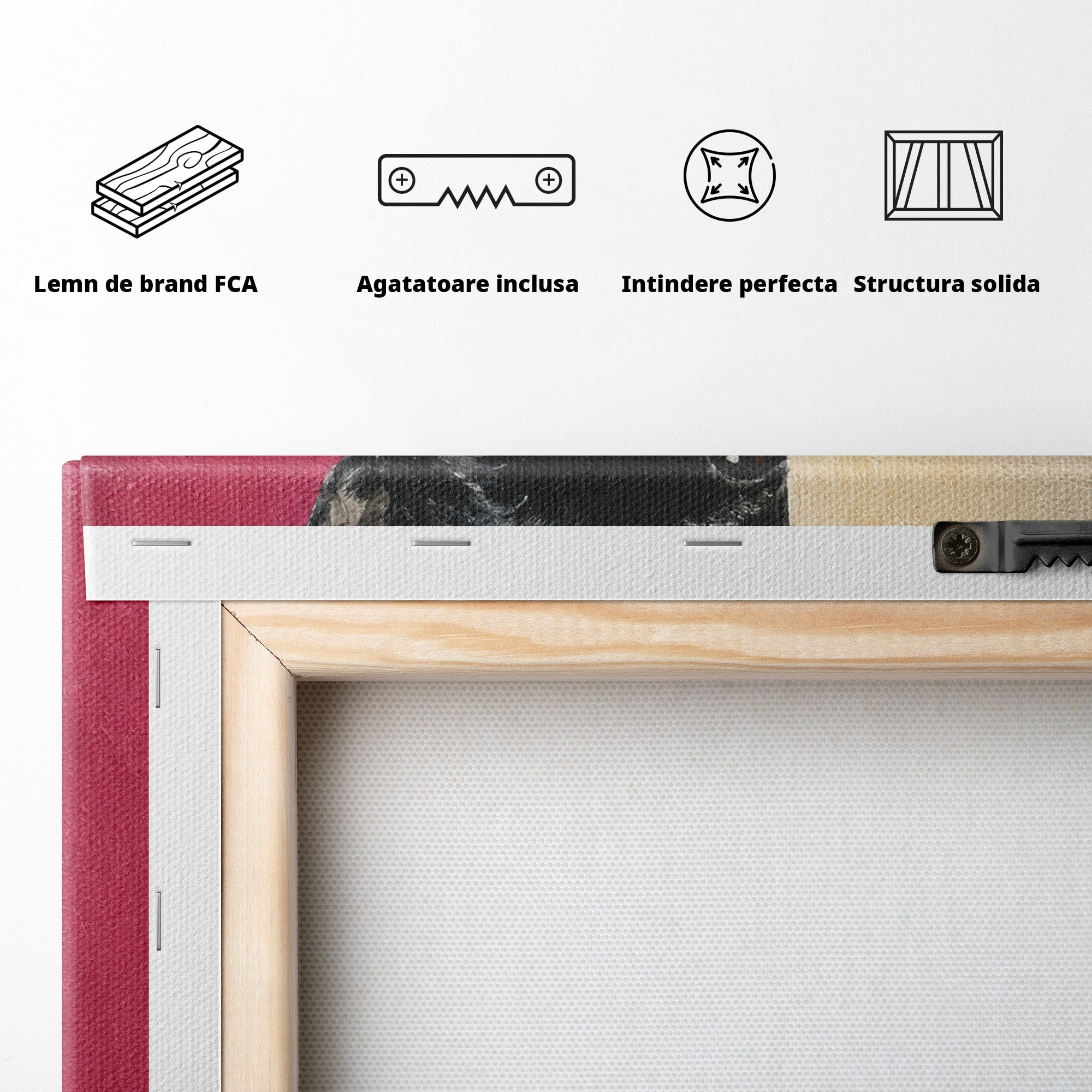Tablou Canvas Premium LuxCanva® M1585, Bulldog Francez Jucaus, Bulldog, Toaleta, Amuzant, Living, Caine, Arta, Dormitor, Culori Vibrante