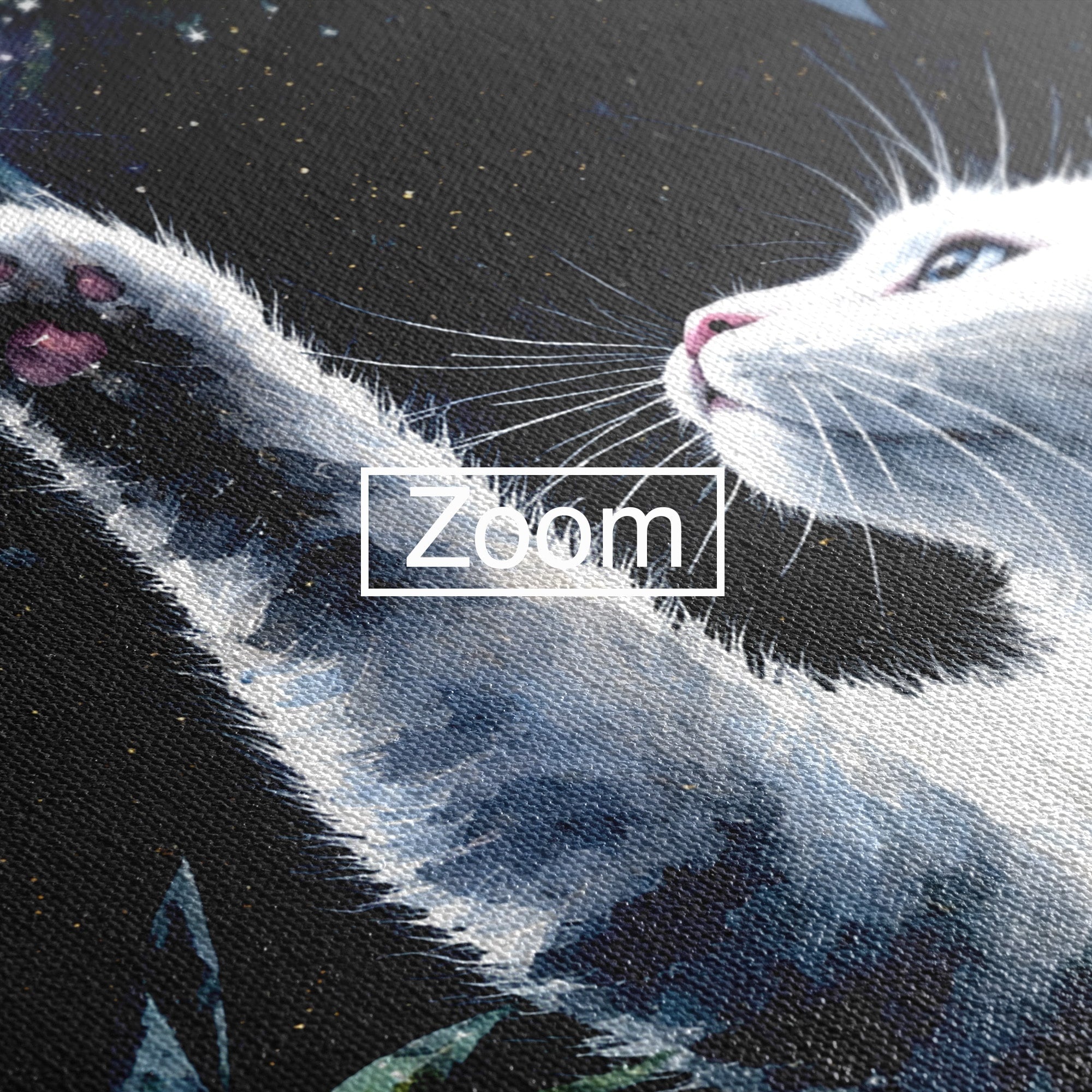 Tablou Canvas Premium LuxCanva® M1599, Micul Visător, Pisica, Stea, Natura, Noapte, Dormitor, Culori Vibrante