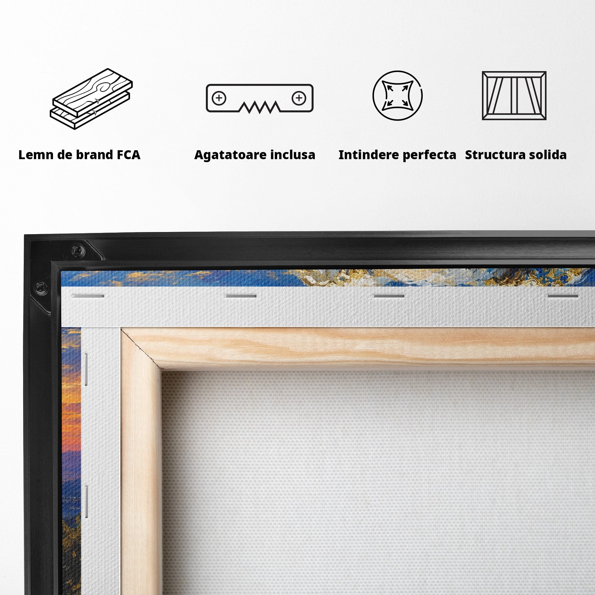 Tablou Canvas Premium LuxCanva® M1601, Elefantul La Apus, Elefant, Apus, Natura, Living, Peisaj, Culori Vibrante