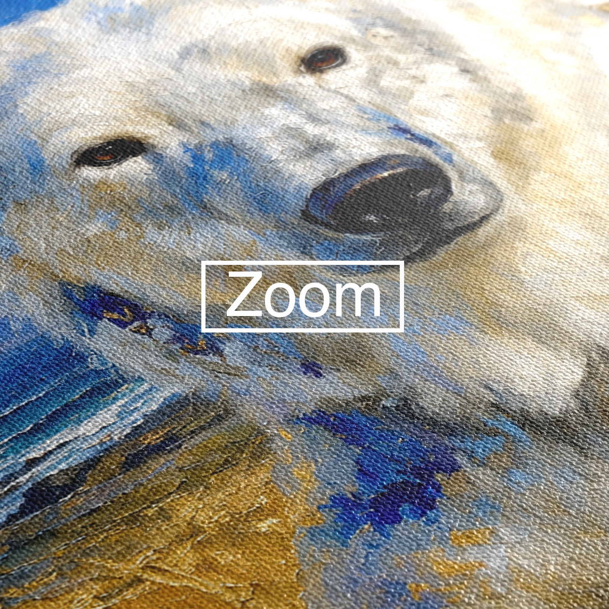 Tablou Canvas Premium LuxCanva® M1603, Noblețe Arctică, Urs, Peisaj, Arctic, Living, Animale, Pictura, Culori Vibrante