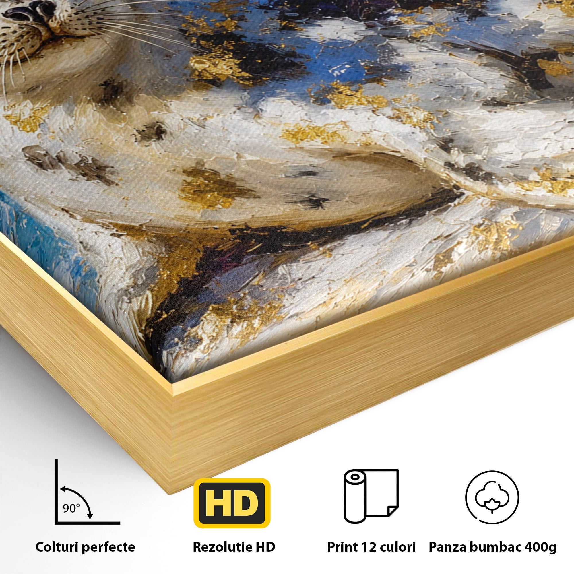 Tablou Canvas Premium LuxCanva® M1605, Foca Pe Tarm, Foca, Mare, Peisaj, Animale, Living, Culori Vibrante