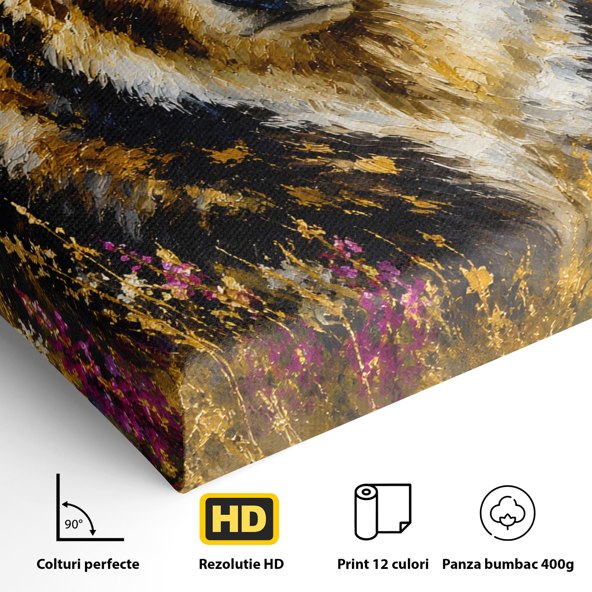 Tablou Canvas Premium LuxCanva® M1606, Ursul Din Munti, Urs, Munti, Natura, Salbaticie, Living, Culori Vibrante