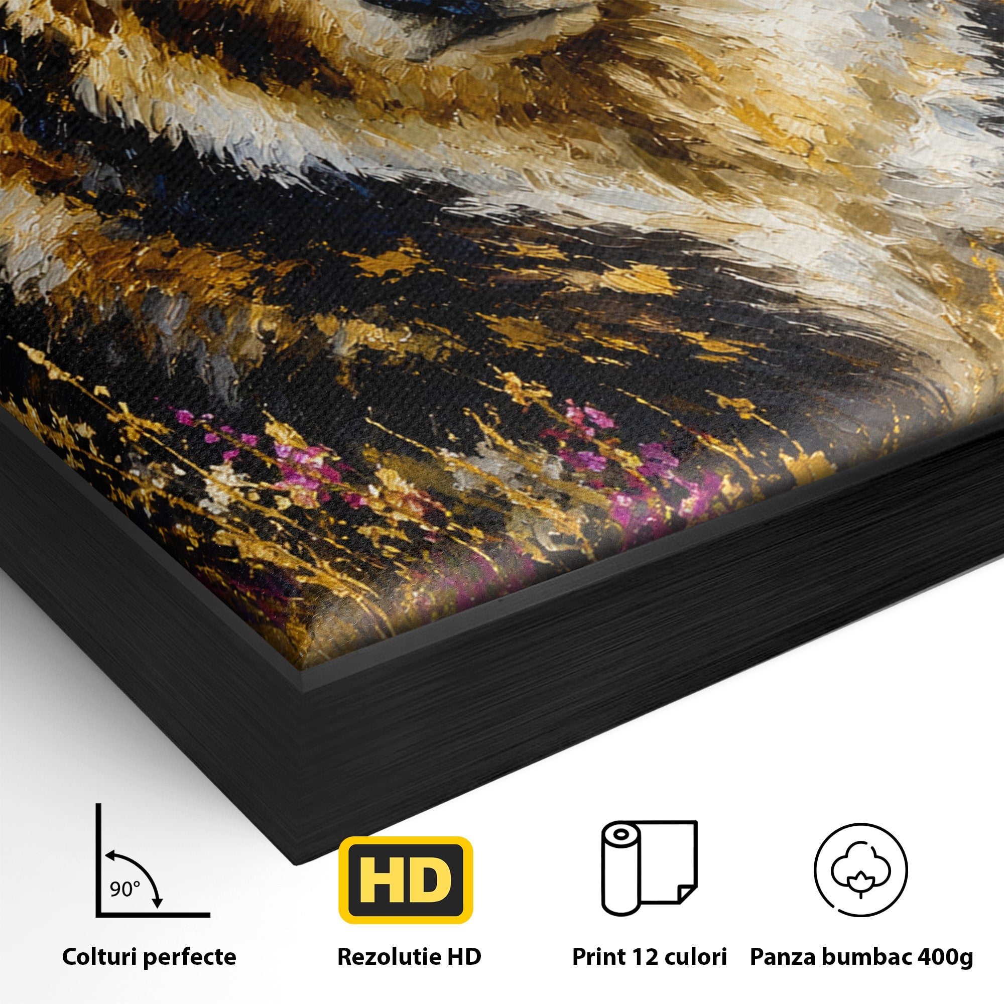 Tablou Canvas Premium LuxCanva® M1606, Ursul Din Munti, Urs, Munti, Natura, Salbaticie, Living, Culori Vibrante