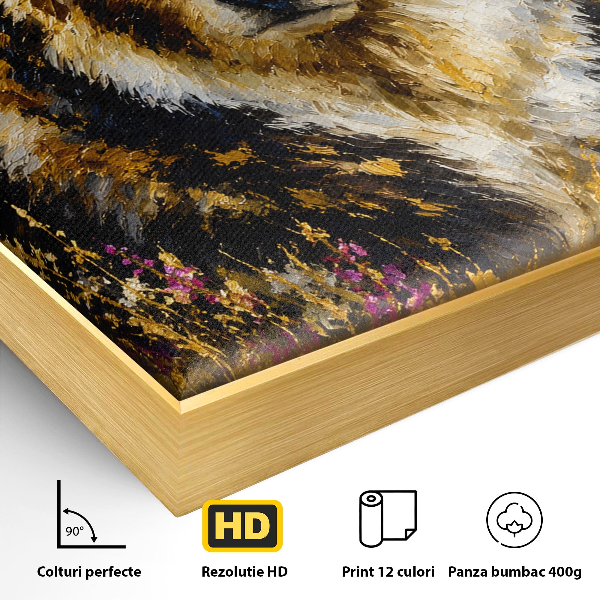 Tablou Canvas Premium LuxCanva® M1606, Ursul Din Munti, Urs, Munti, Natura, Salbaticie, Living, Culori Vibrante