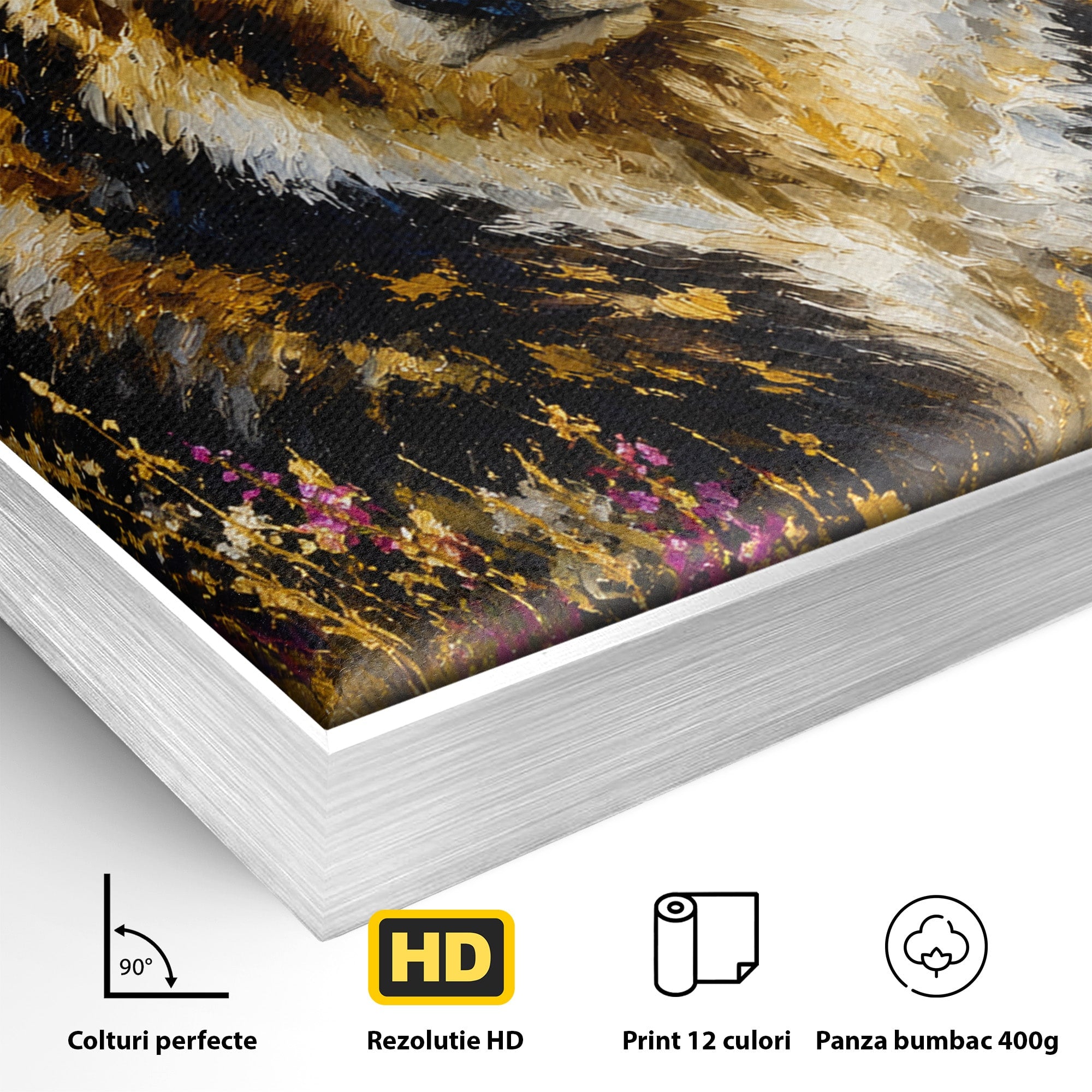 Tablou Canvas Premium LuxCanva® M1606, Ursul Din Munti, Urs, Munti, Natura, Salbaticie, Living, Culori Vibrante