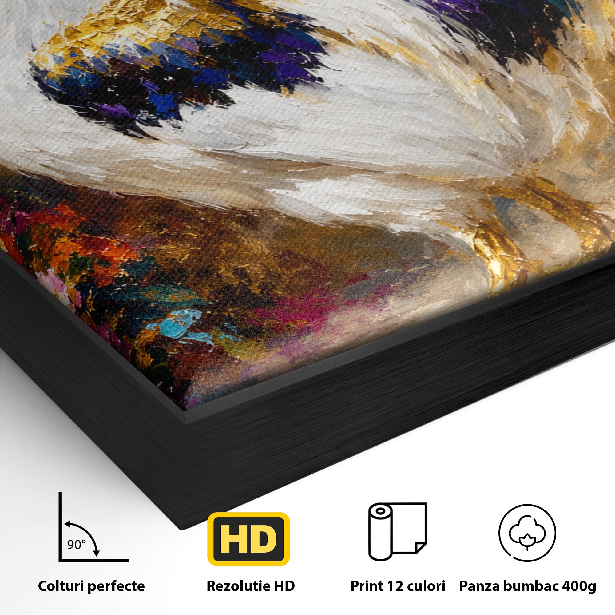 Tablou Canvas Premium LuxCanva® M1608, Cocos Regal, Cocos, Arta, Animal, Living, Culori Intense, Culori Vibrante