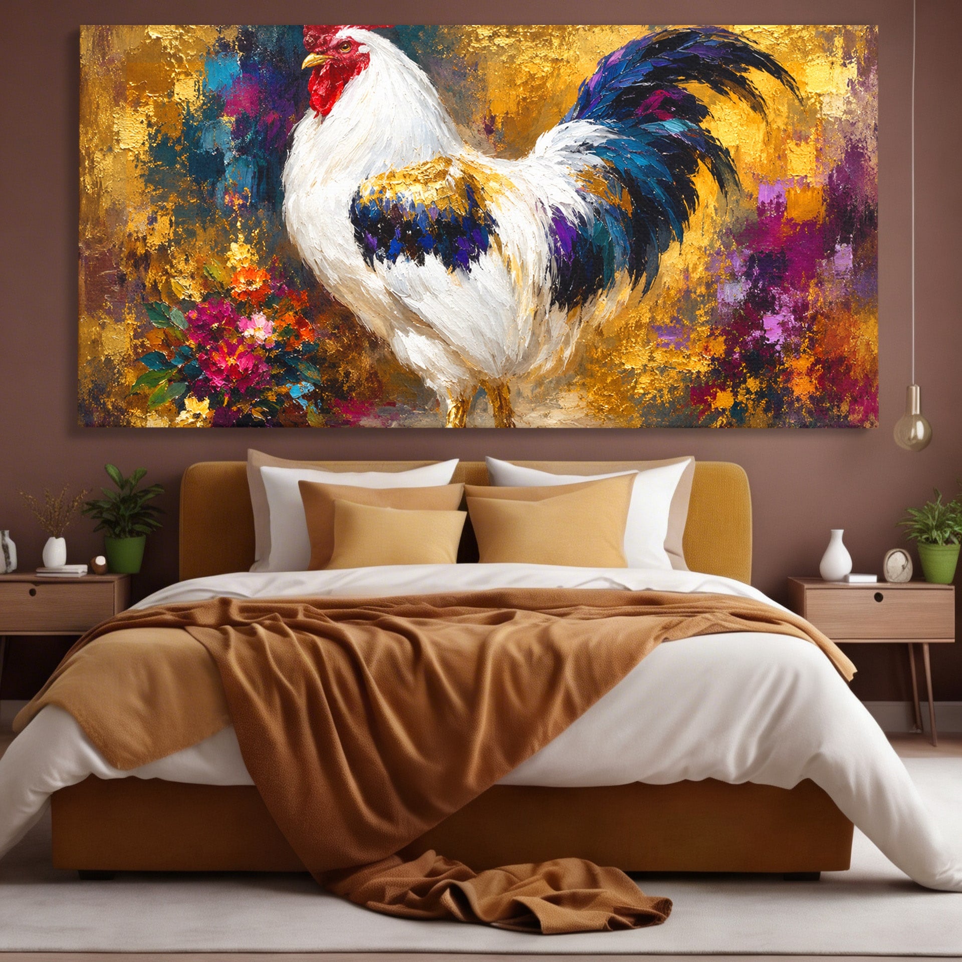 Tablou Canvas Premium LuxCanva® M1608, Cocos Regal, Cocos, Arta, Animal, Living, Culori Intense, Culori Vibrante