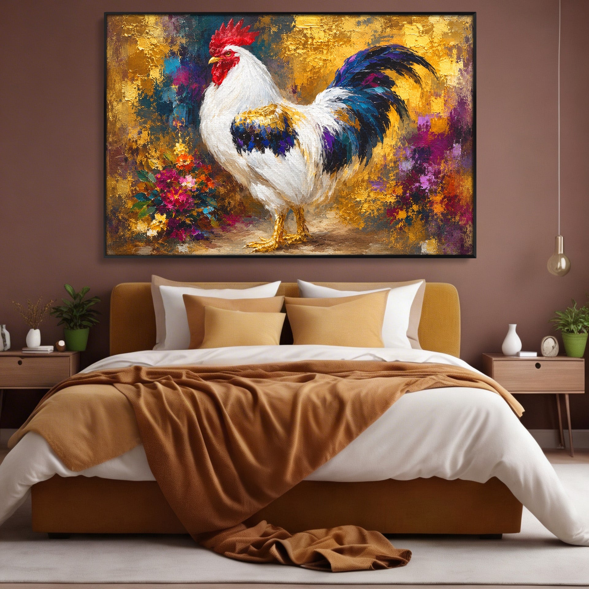 Tablou Canvas Premium LuxCanva® M1608, Cocos Regal, Cocos, Arta, Animal, Living, Culori Intense, Culori Vibrante