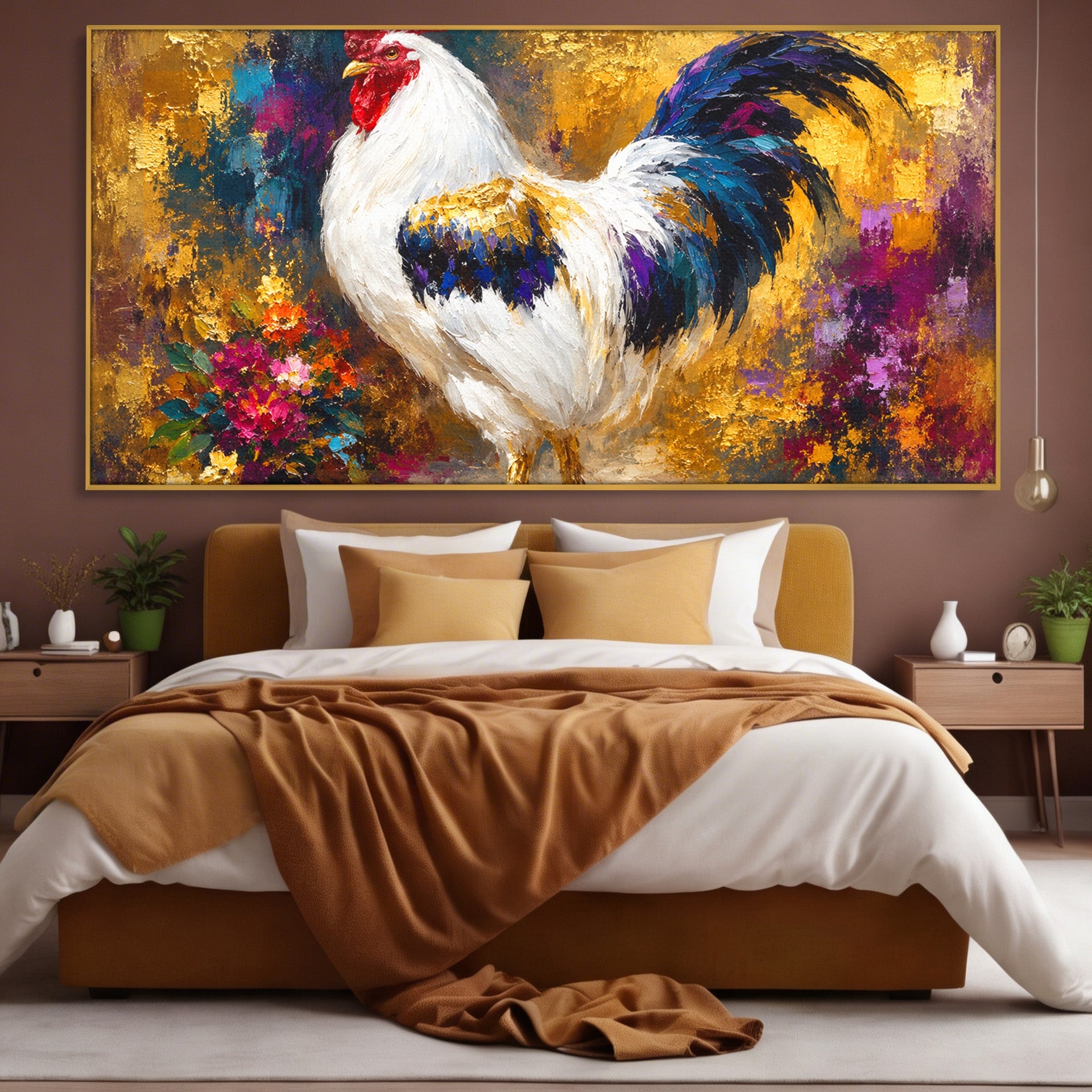 Tablou Canvas Premium LuxCanva® M1608, Cocos Regal, Cocos, Arta, Animal, Living, Culori Intense, Culori Vibrante