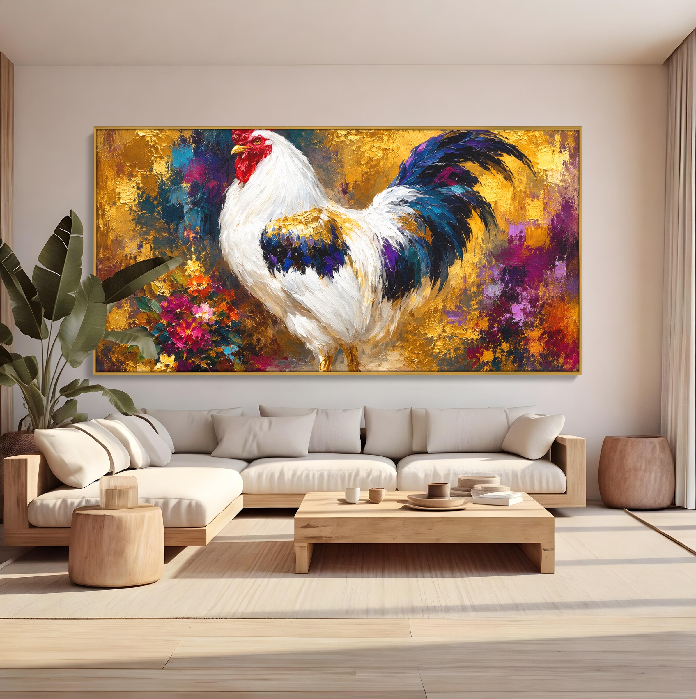 Tablou Canvas Premium LuxCanva® M1608, Cocos Regal, Cocos, Arta, Animal, Living, Culori Intense, Culori Vibrante