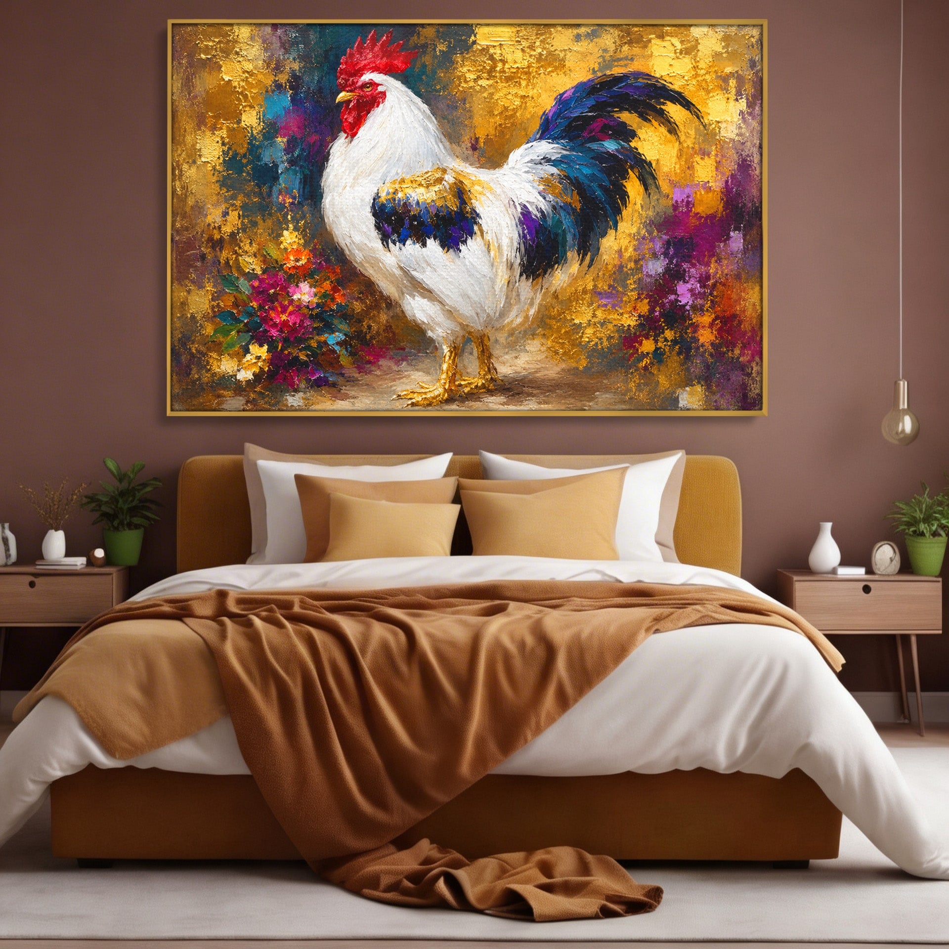 Tablou Canvas Premium LuxCanva® M1608, Cocos Regal, Cocos, Arta, Animal, Living, Culori Intense, Culori Vibrante