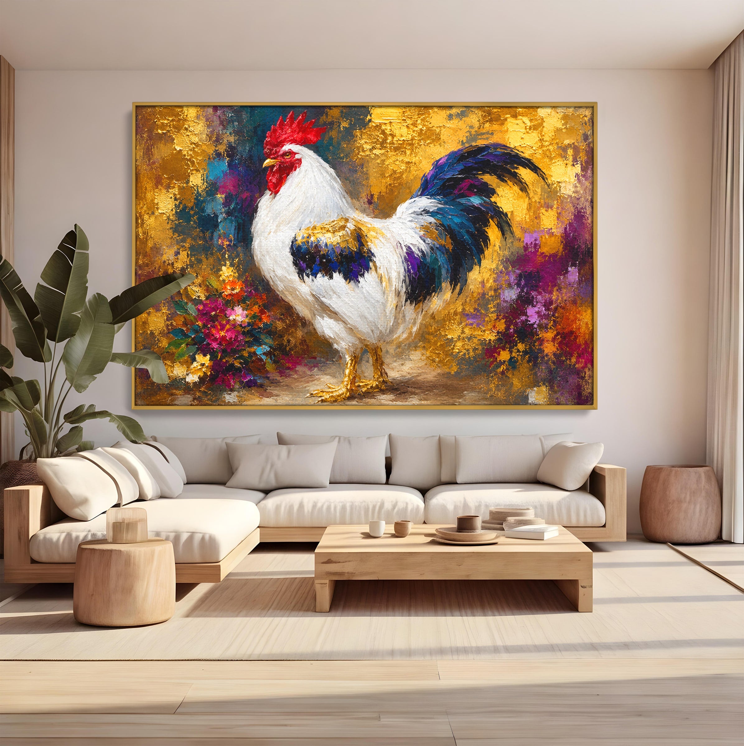 Tablou Canvas Premium LuxCanva® M1608, Cocos Regal, Cocos, Arta, Animal, Living, Culori Intense, Culori Vibrante